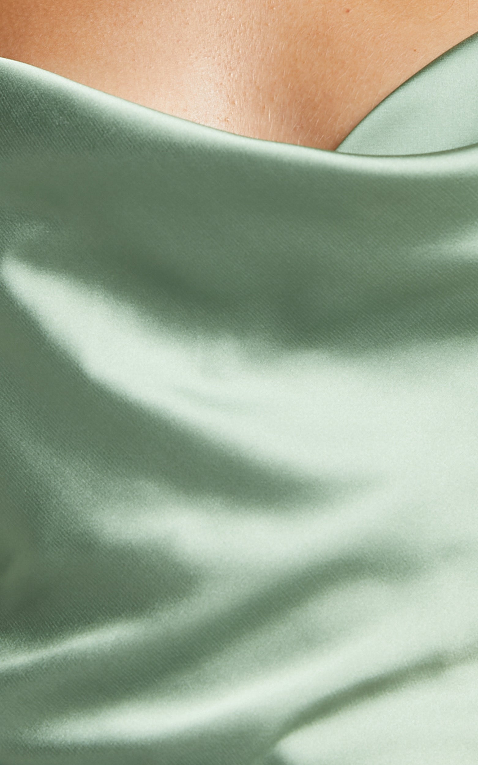 Lenore Bodysuit - Cowl Neck Bodysuit in Sage