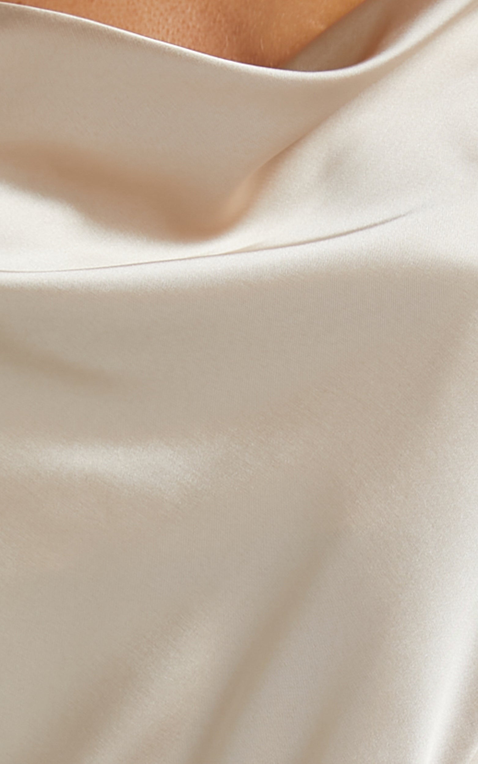 Lenore Bodysuit - Cowl Neck Bodysuit in Champagne
