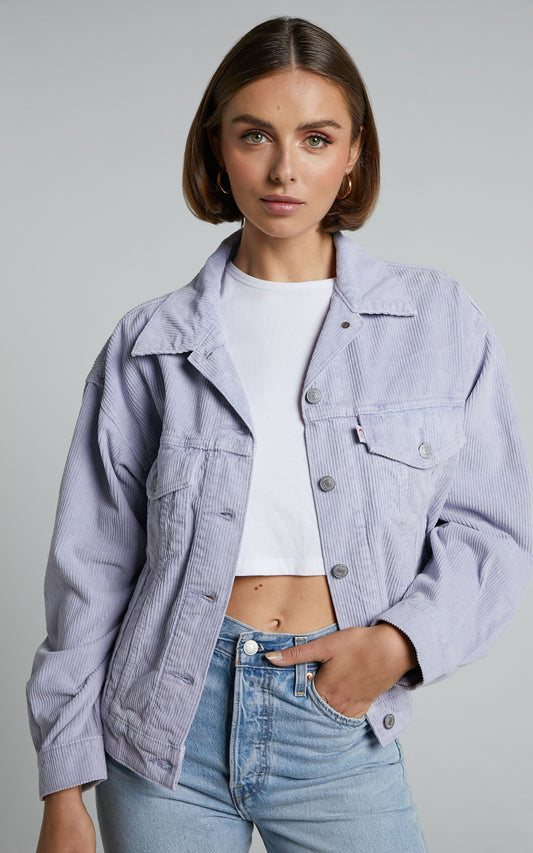 Levi's - 90's Trucker Jacket in Light Purple Garment Dye