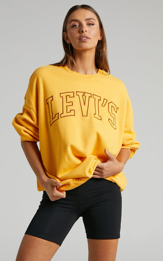 Levi's - Graphic Prism Varsity Crew in Amber