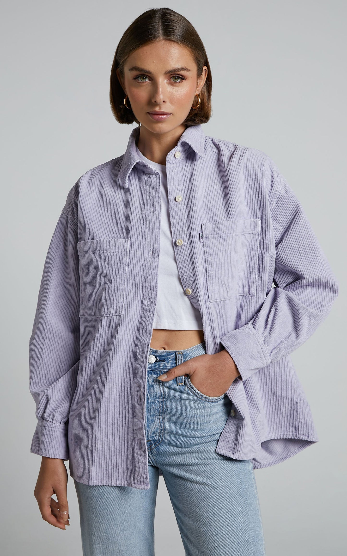 Levi's - Jovi Relaxed Shirt in PURPLE GARMENT DYE