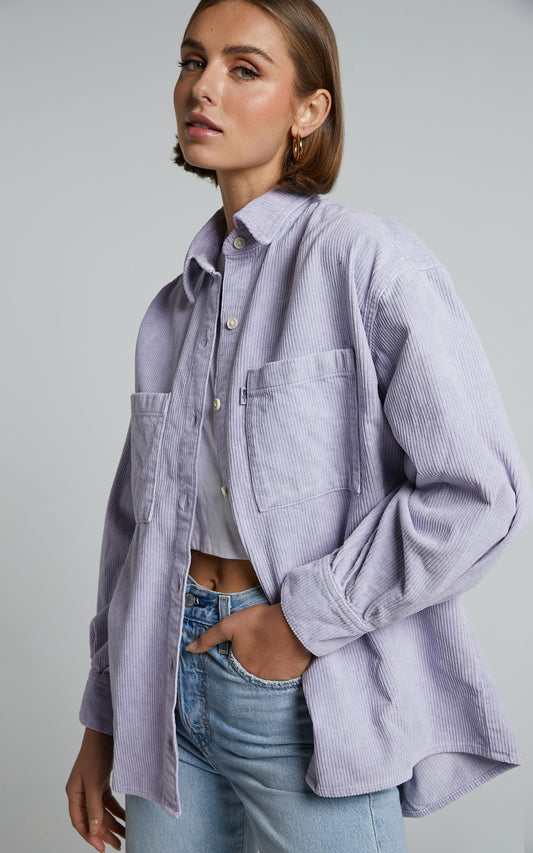 Levi's - Jovi Relaxed Shirt in PURPLE GARMENT DYE