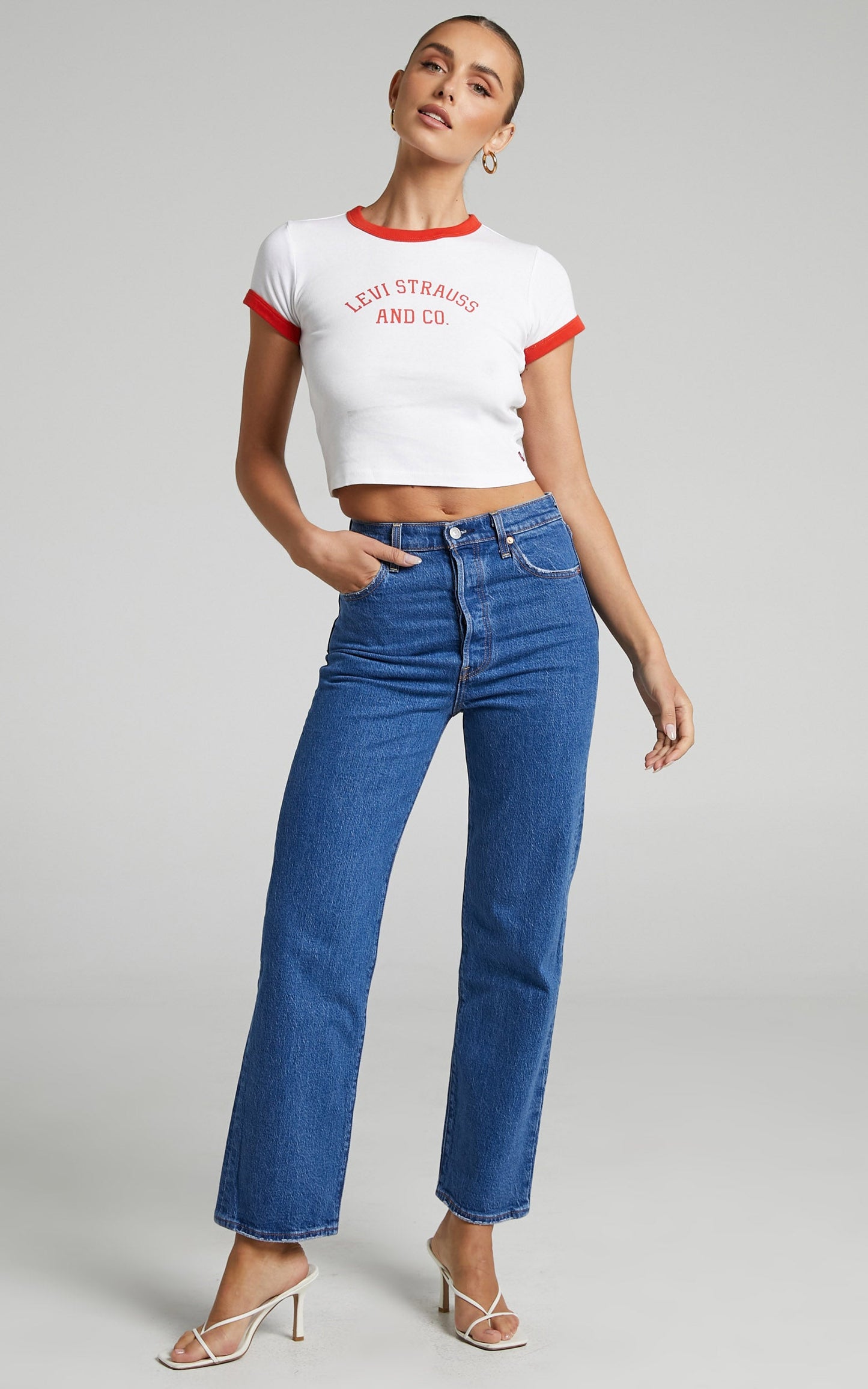 Levi's - Ribcage Straight Ankle Jean in JAZZ JIVE TOGETHER