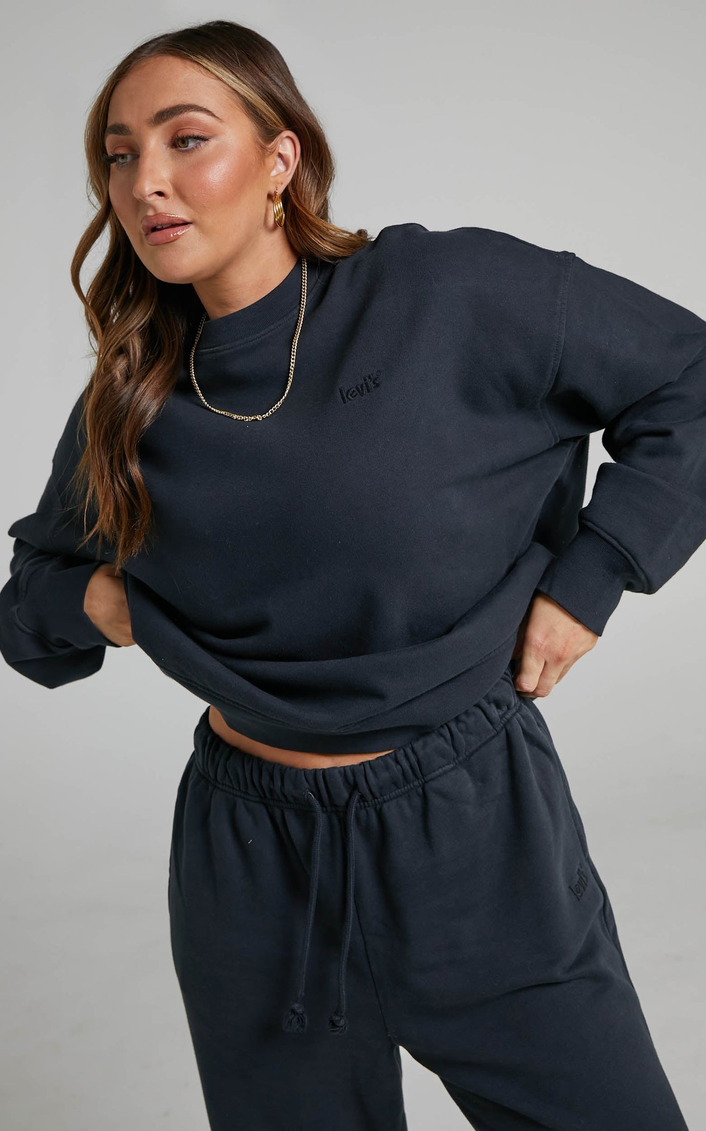 Levi's - WFH Sweatshirt in Tight Loops Caviar