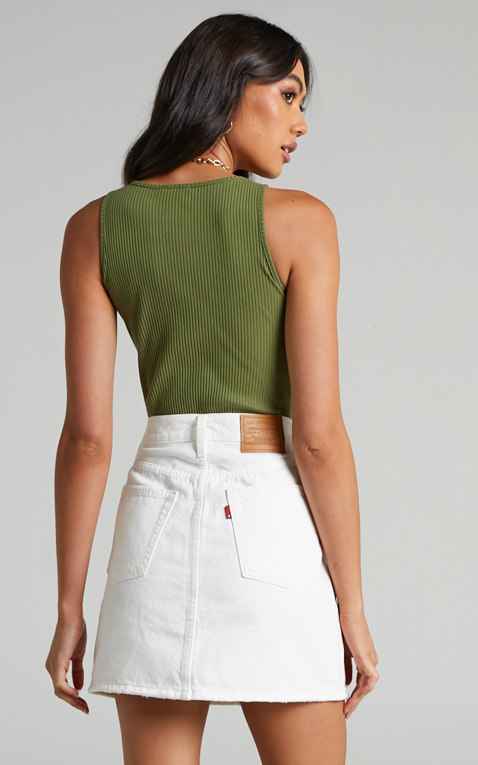 Levi's Curve - High Rise Decon Denim Skirt in Luxor Heat