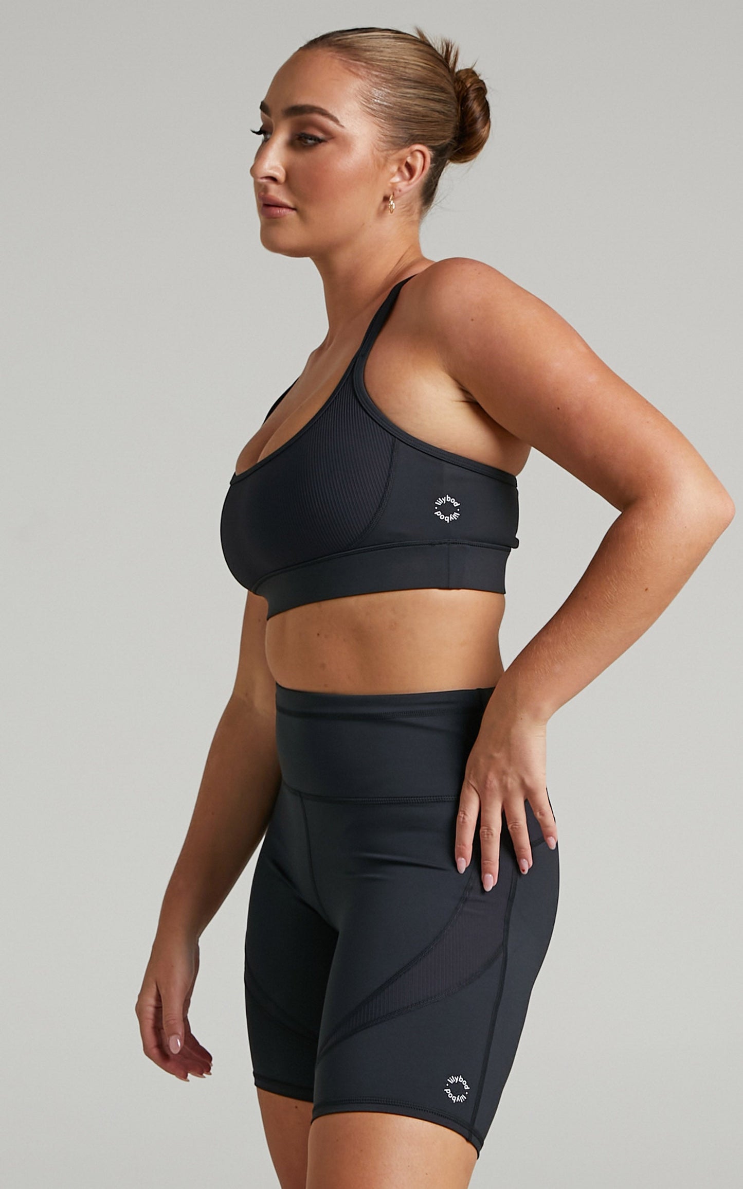 Lilybod - Talia Shorts in Smoke Black