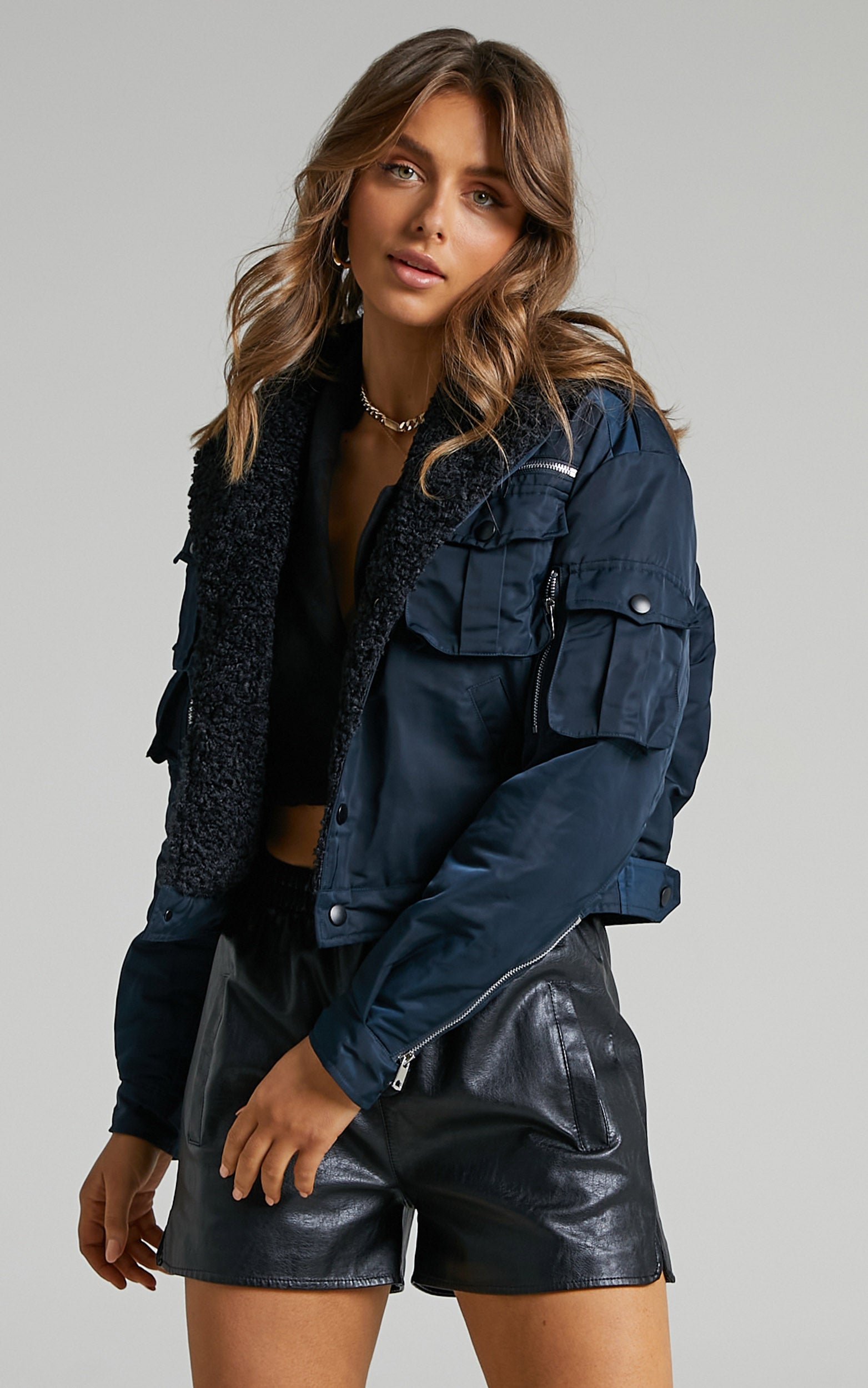 Lioness - Badge of Honour Jacket in Navy