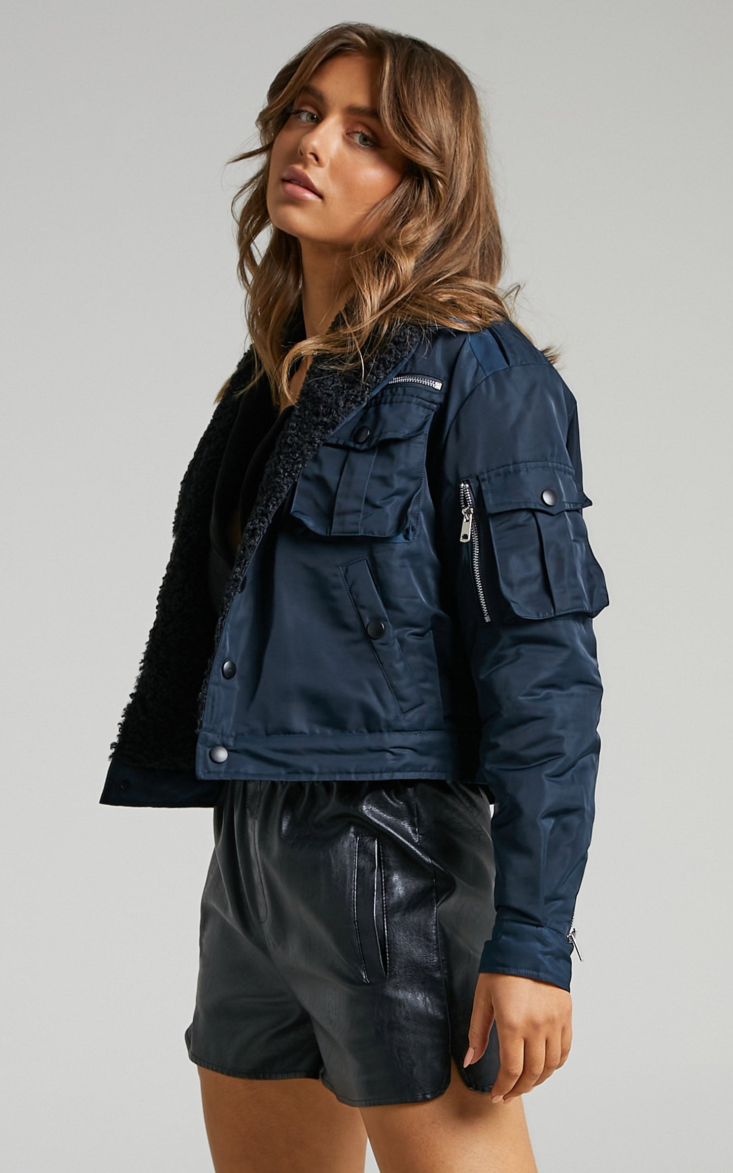Lioness - Badge of Honour Jacket in Navy