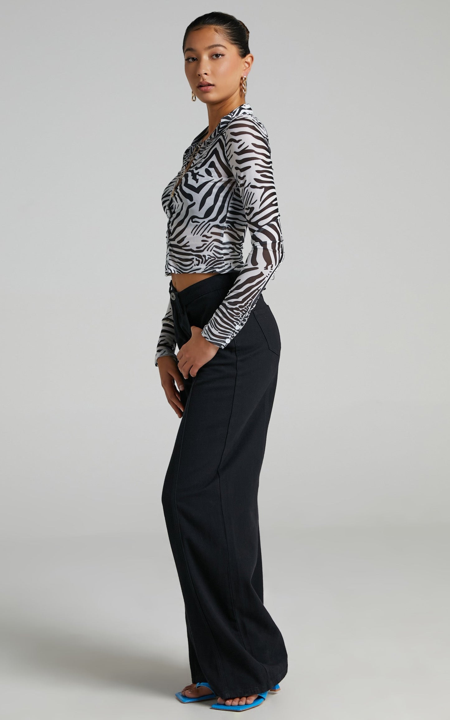 Lioness - Collins Mesh Top in Zebra