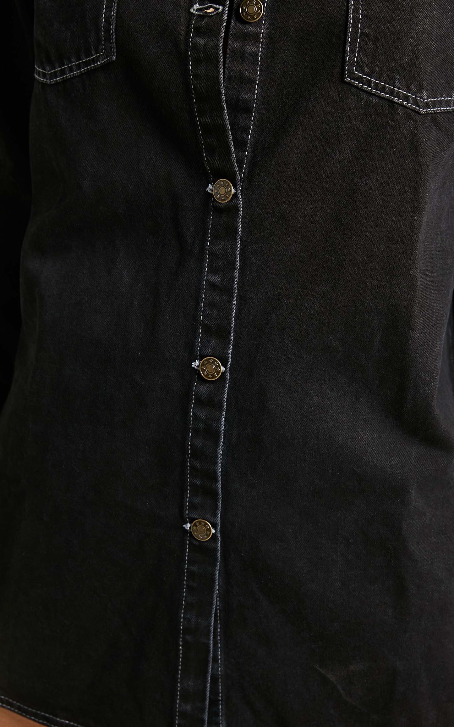Lioness - Heavy Metal Shirt Dress in Black