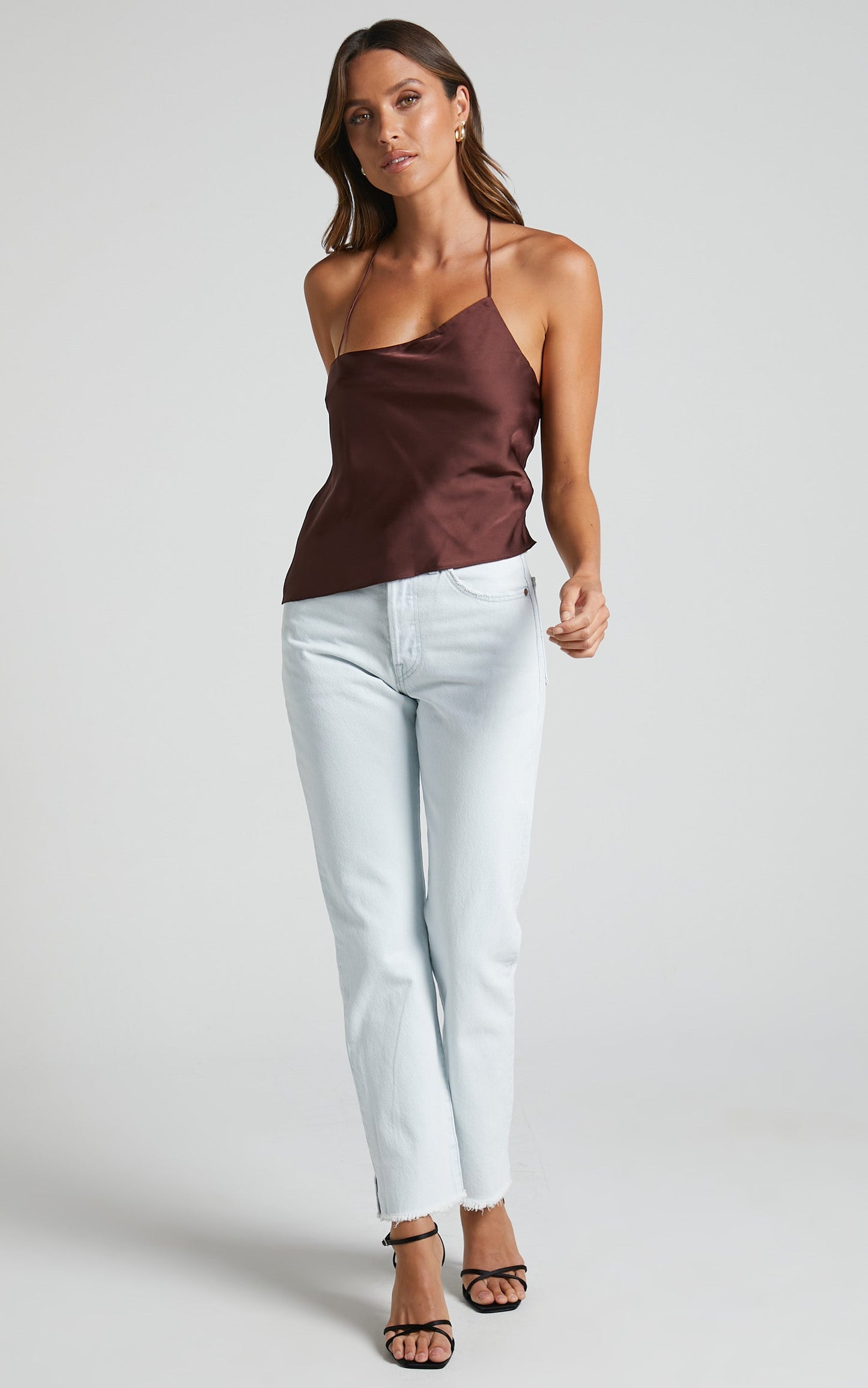 Lioness - Hudson Halter Top in Garnet