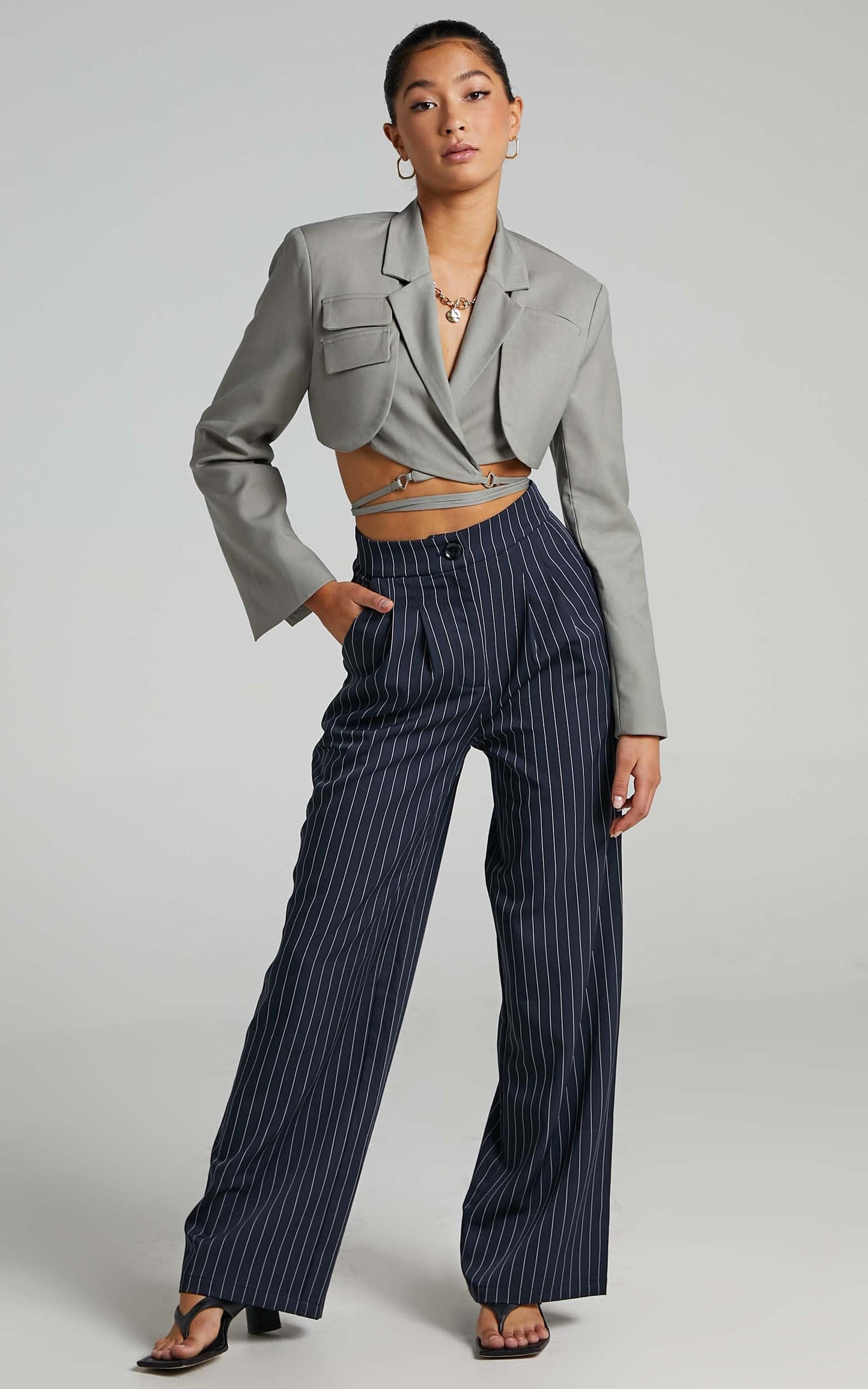 Lioness - Miami Vice Crop Jacket in Stone