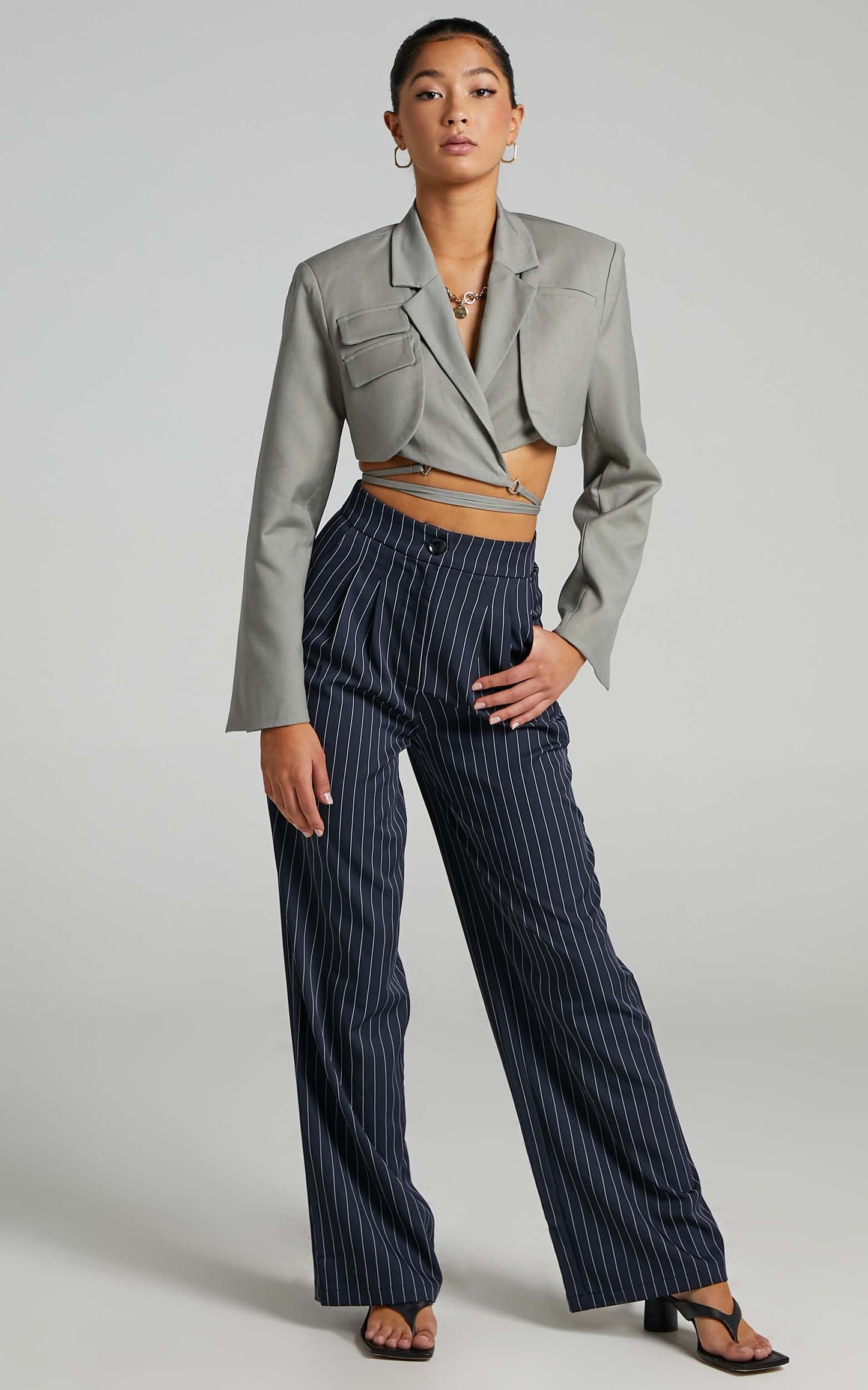 Lioness - Miami Vice Crop Jacket in Stone