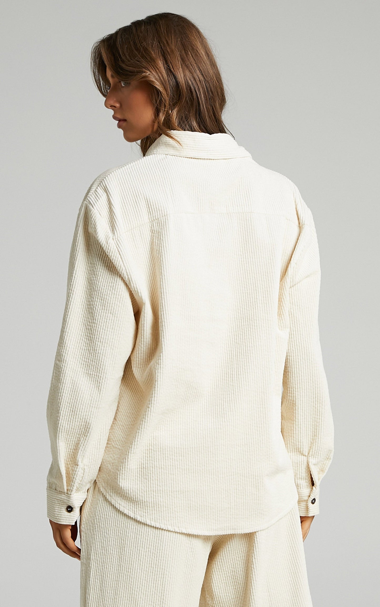 Lioness - Nikita Cord Shirt in Cream