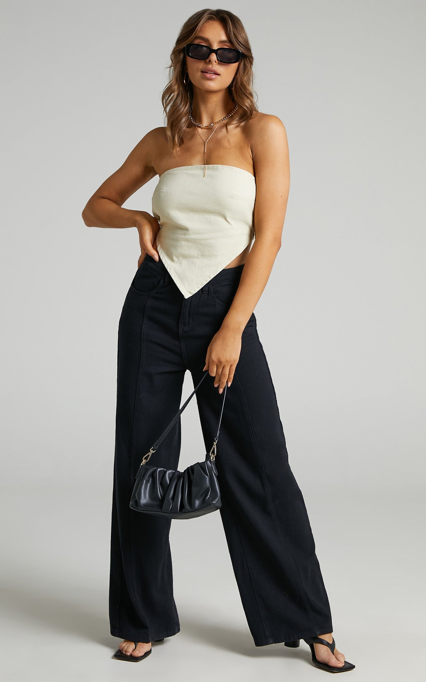 Lioness - Pammy Denim Top in Cream