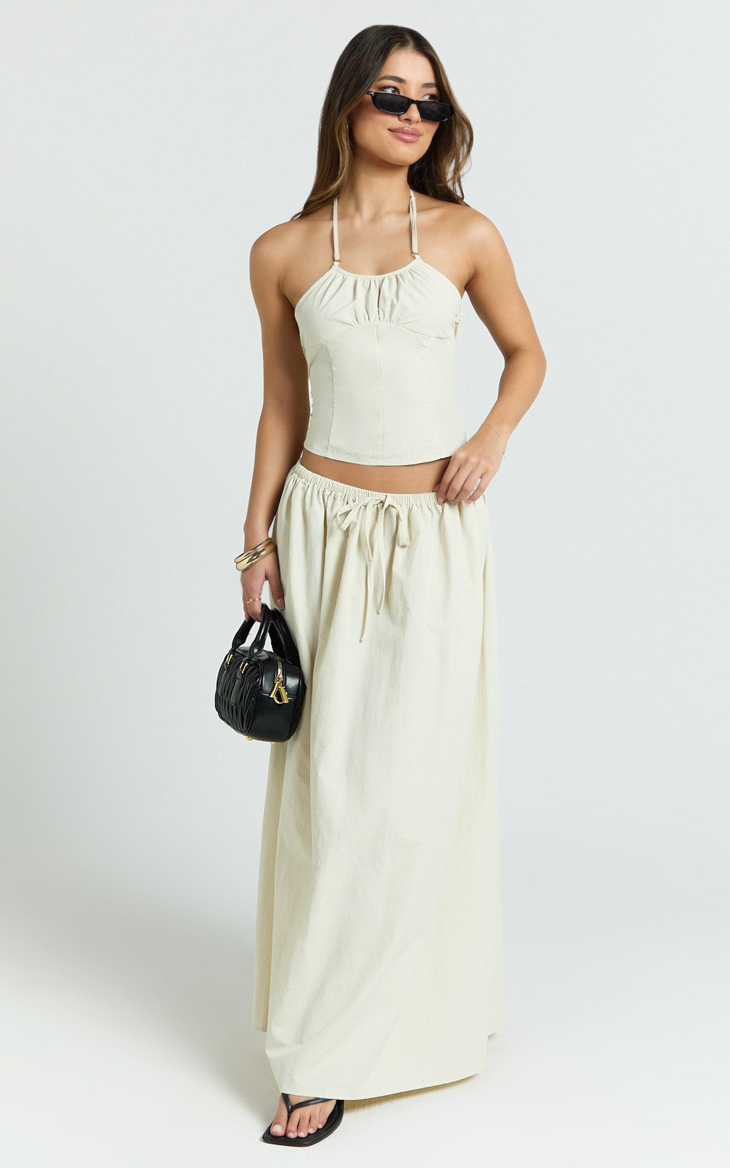 Lioness - Sweet Escape Maxi Skirt in Oyster