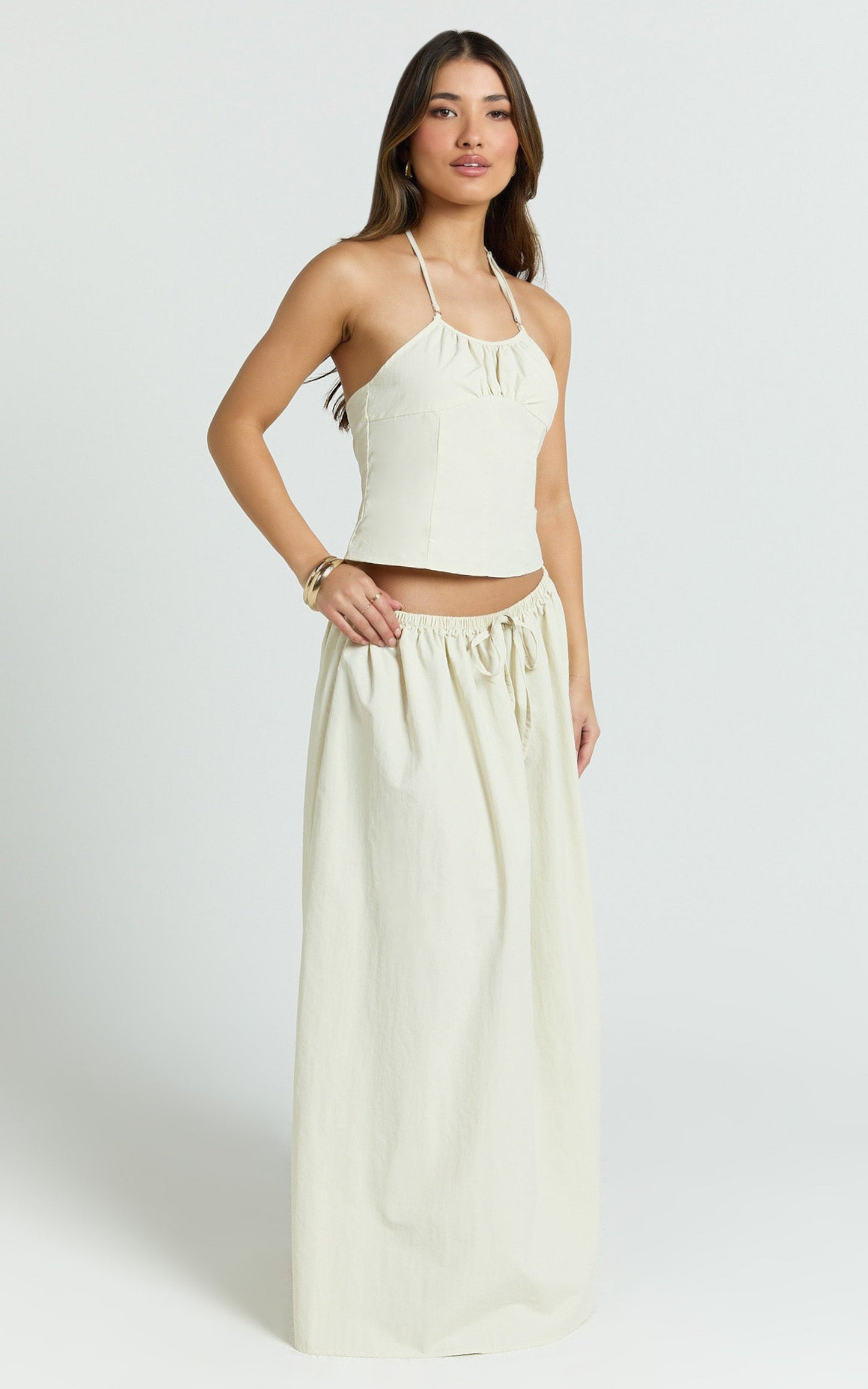 Lioness - Sweet Escape Maxi Skirt in Oyster