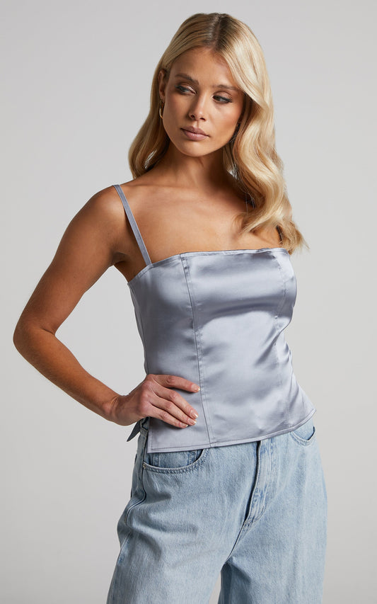 Lioness - The Muse Corset in SONIC SILVER