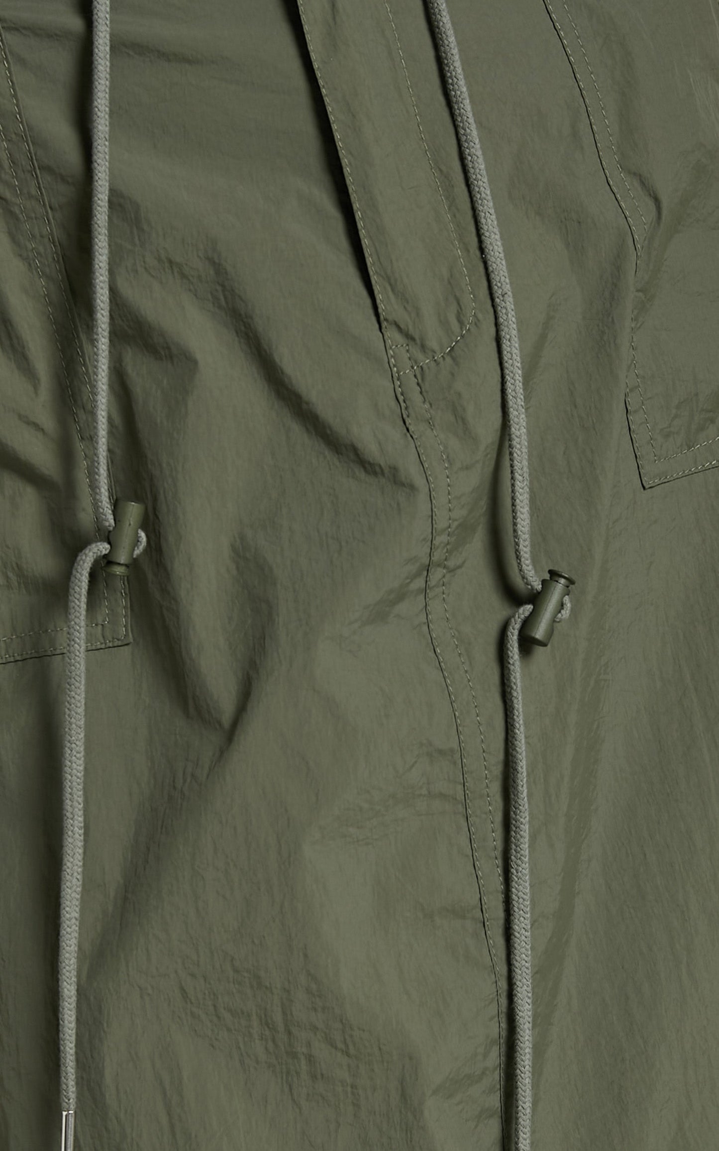 Liscia Midi Skirt - Straight Pocket Detailing Cargo Skirt in Khaki