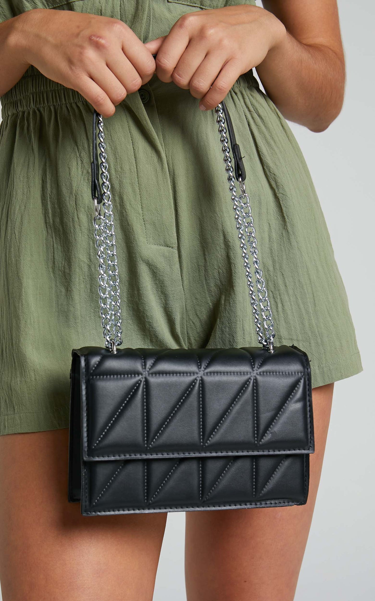 Lissa Bag in Black and Silver