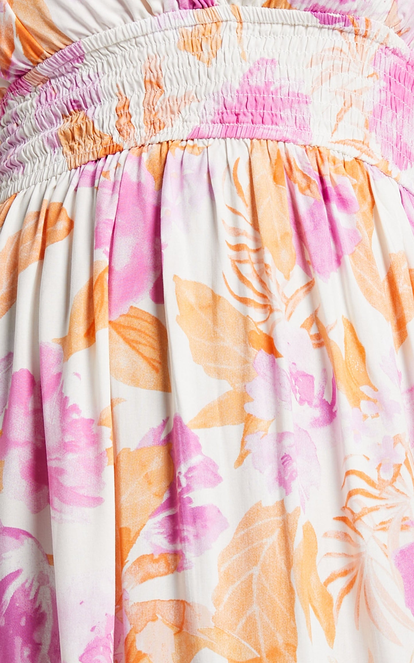 Llewellyn Midi Dress - V Neck Dress in Pink Floral
