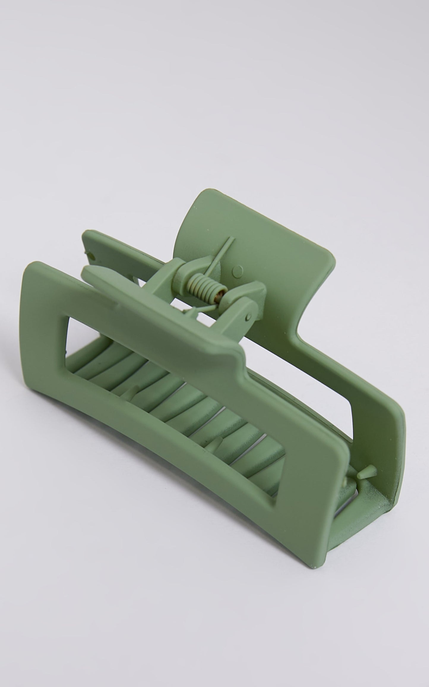 Logan Rectangle Hair Clip in Green
