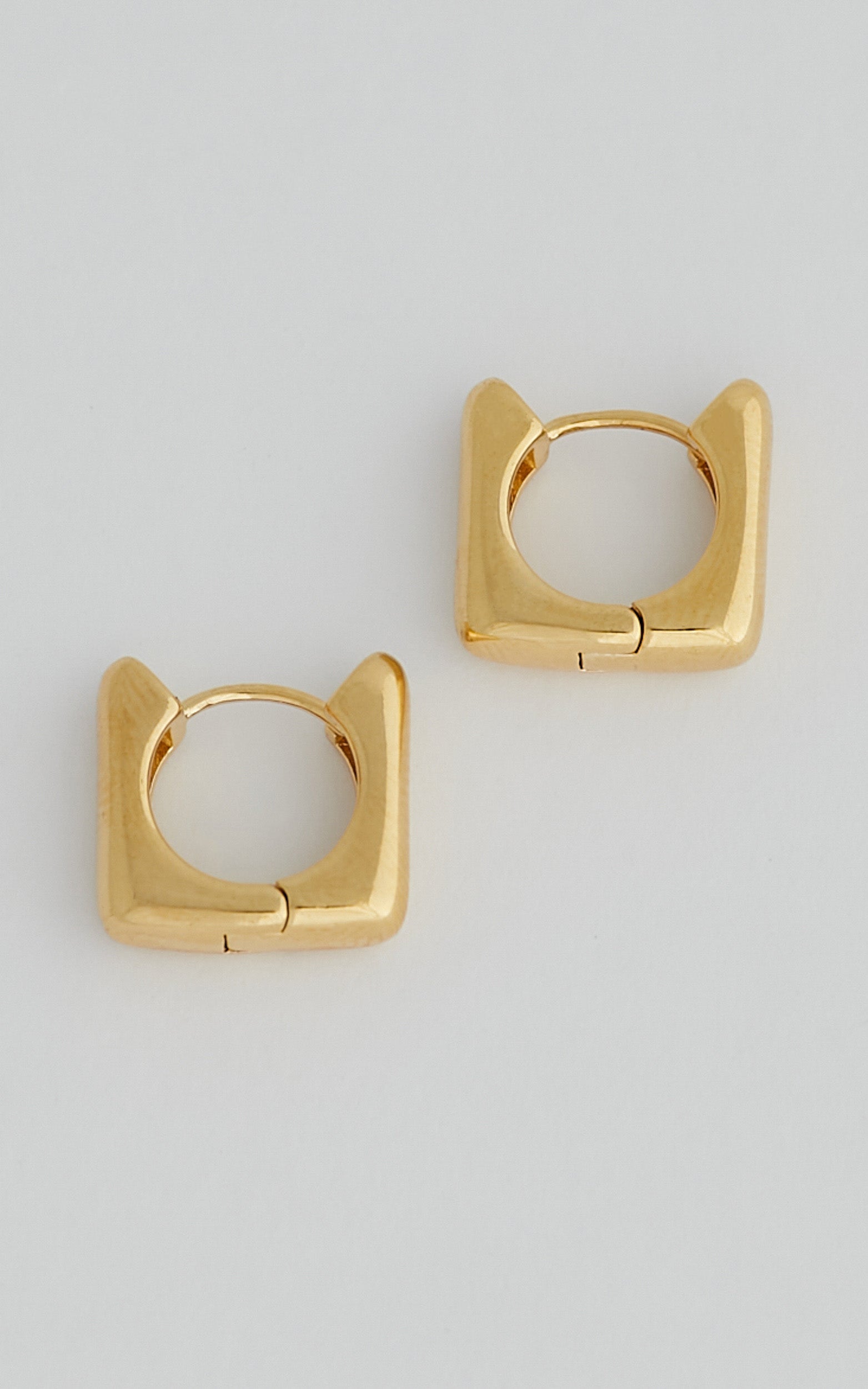 Luv AJ - Art Deco Huggies in Gold