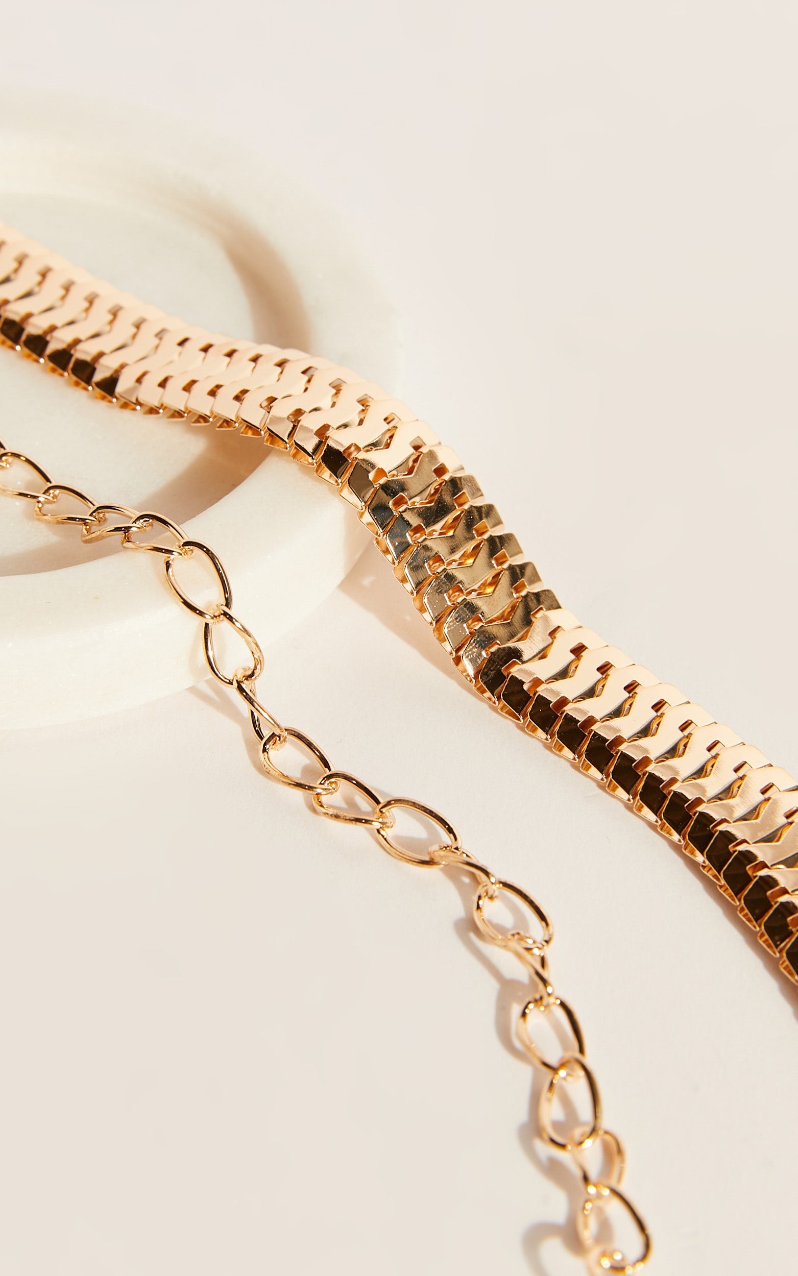Lyndsie Chain Belt in Gold