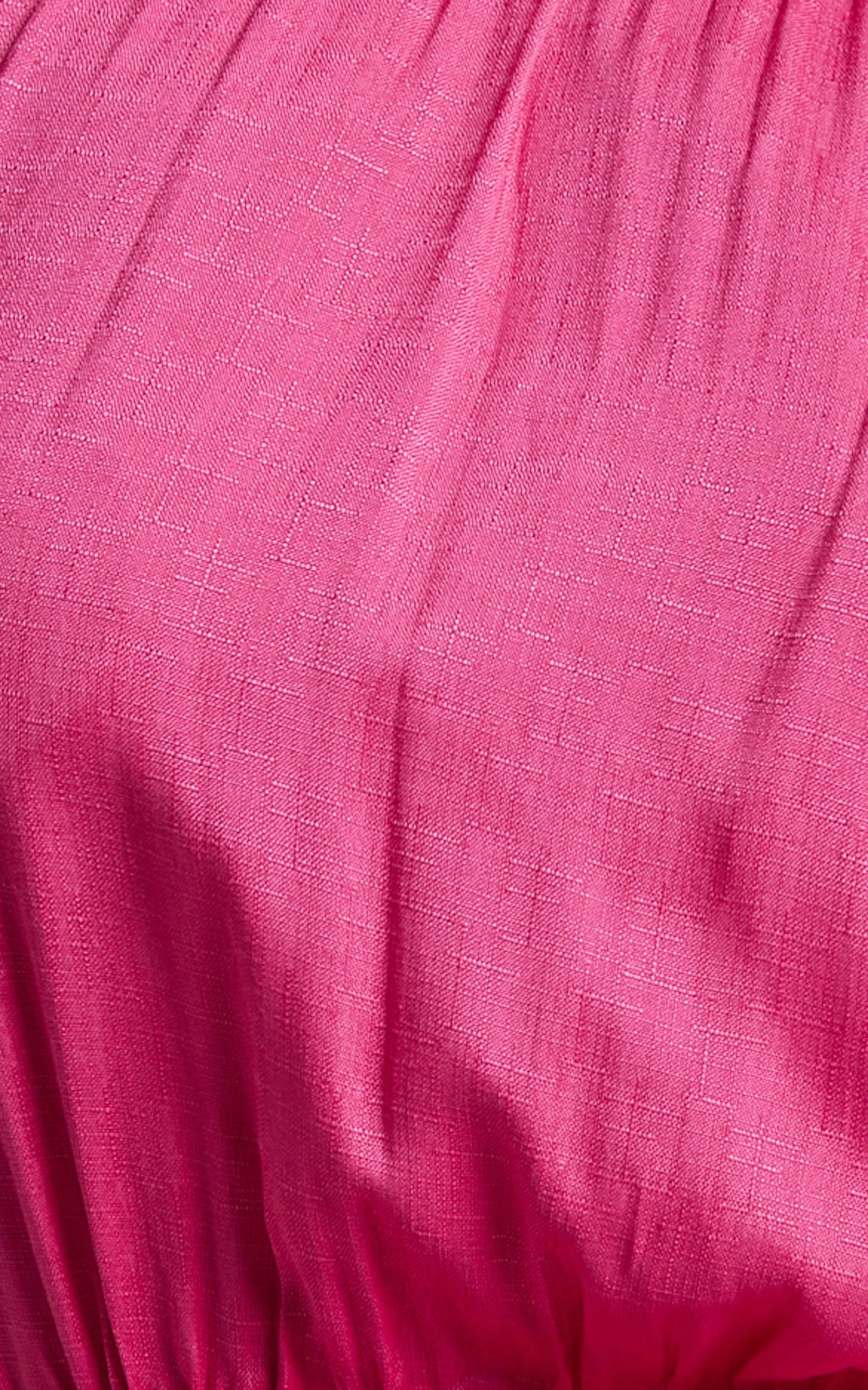 Marielle Jumpsuit - One Shoulder Puff Sleeve Wide Leg Jumpsuit in Pink