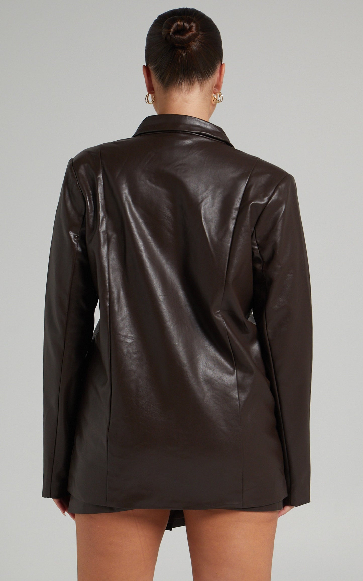 4th & Reckless - CAPPUCINE BLAZER in Truffle PU