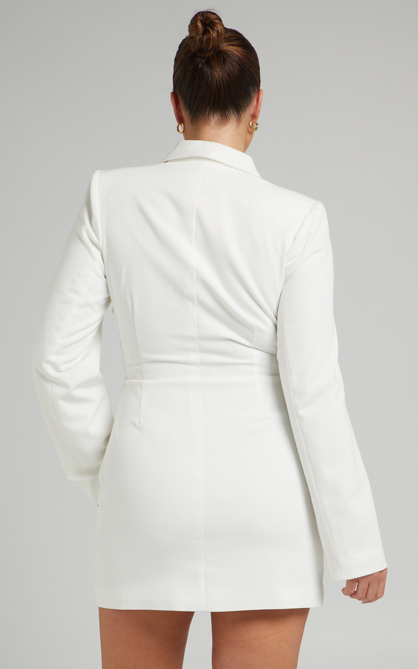 Sharmaine Cut Out Blazer Dress in White