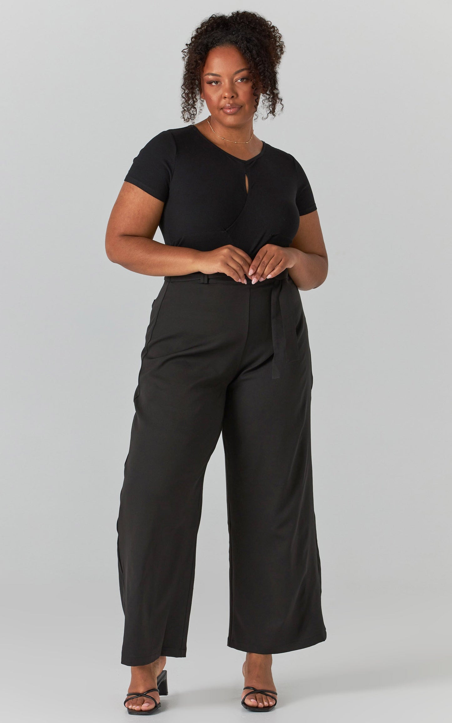 Miss Gold Pants in Black