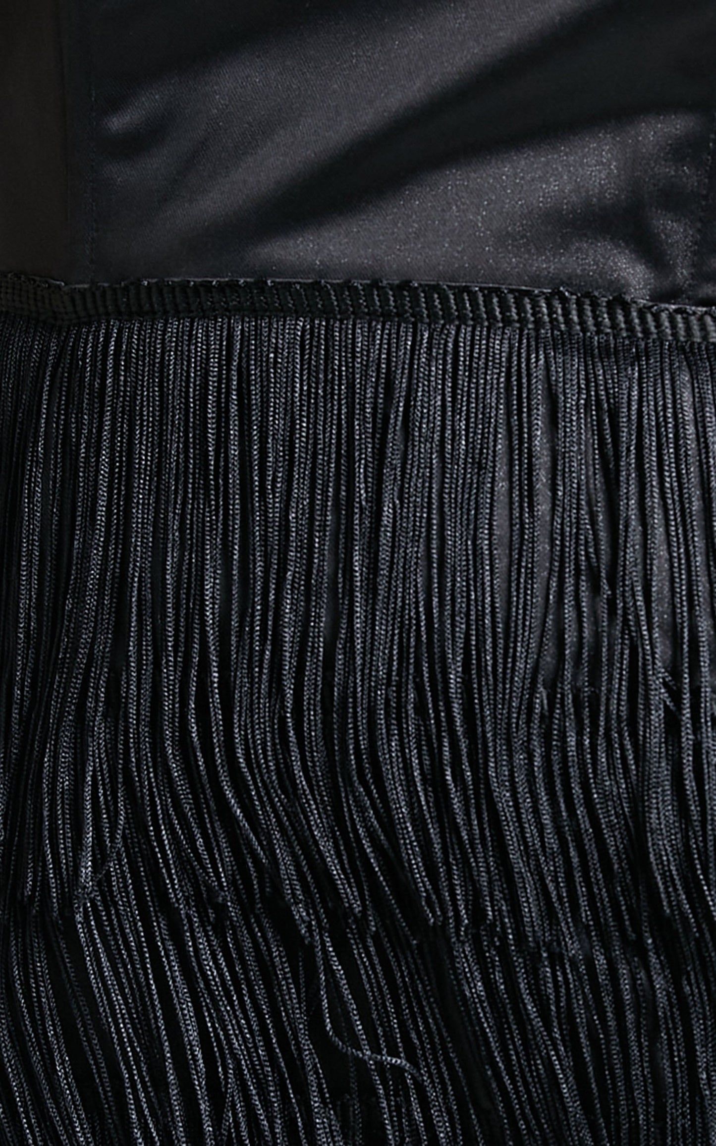 Madeline Tassel mini dress in Black