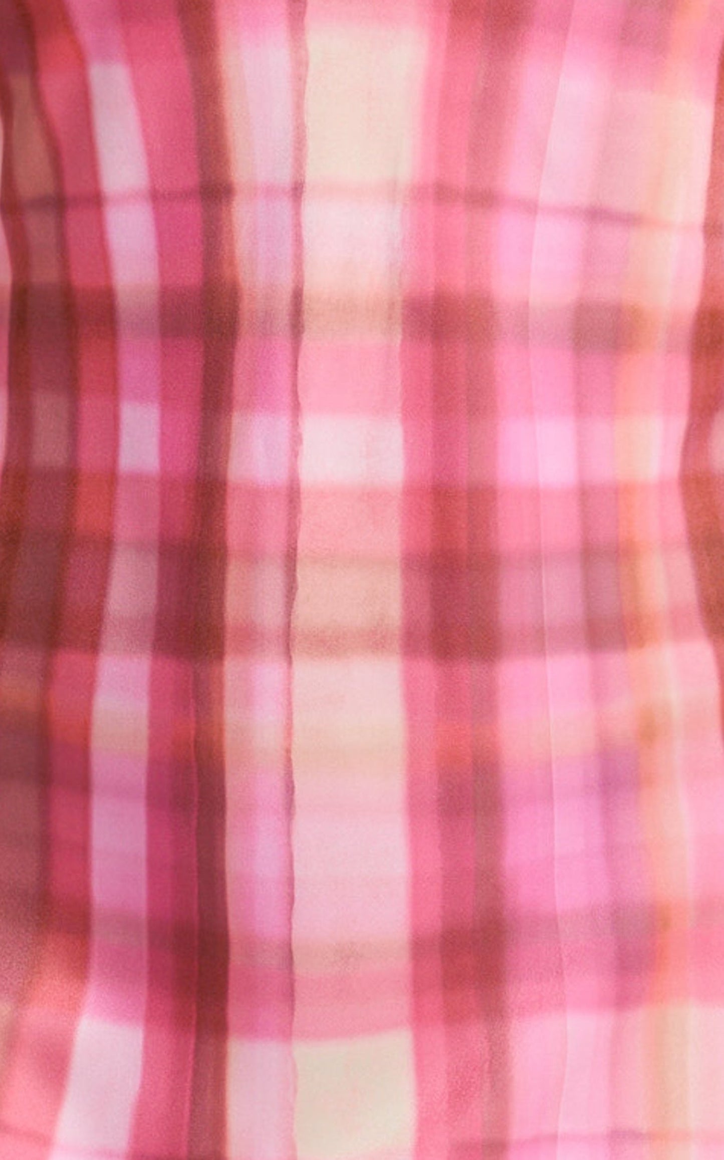 Maggie Mini Dress - Cherry Check Print Slip Dress in Cherry Check Print