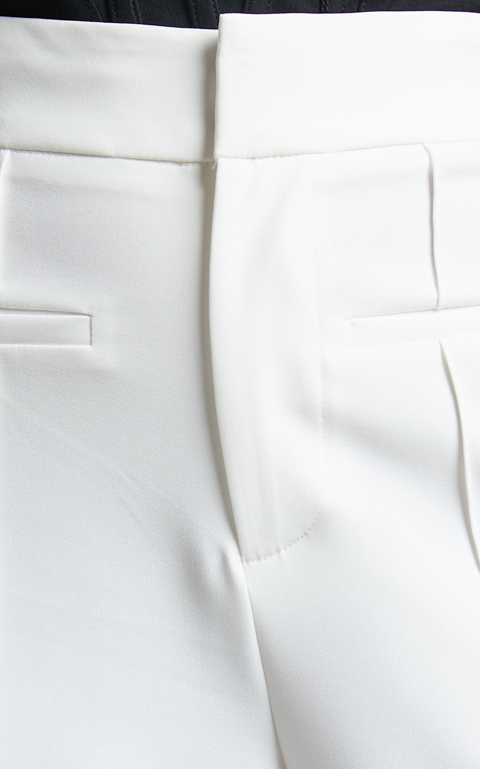 Maida Pants - High Waisted Wide Leg Pants in White