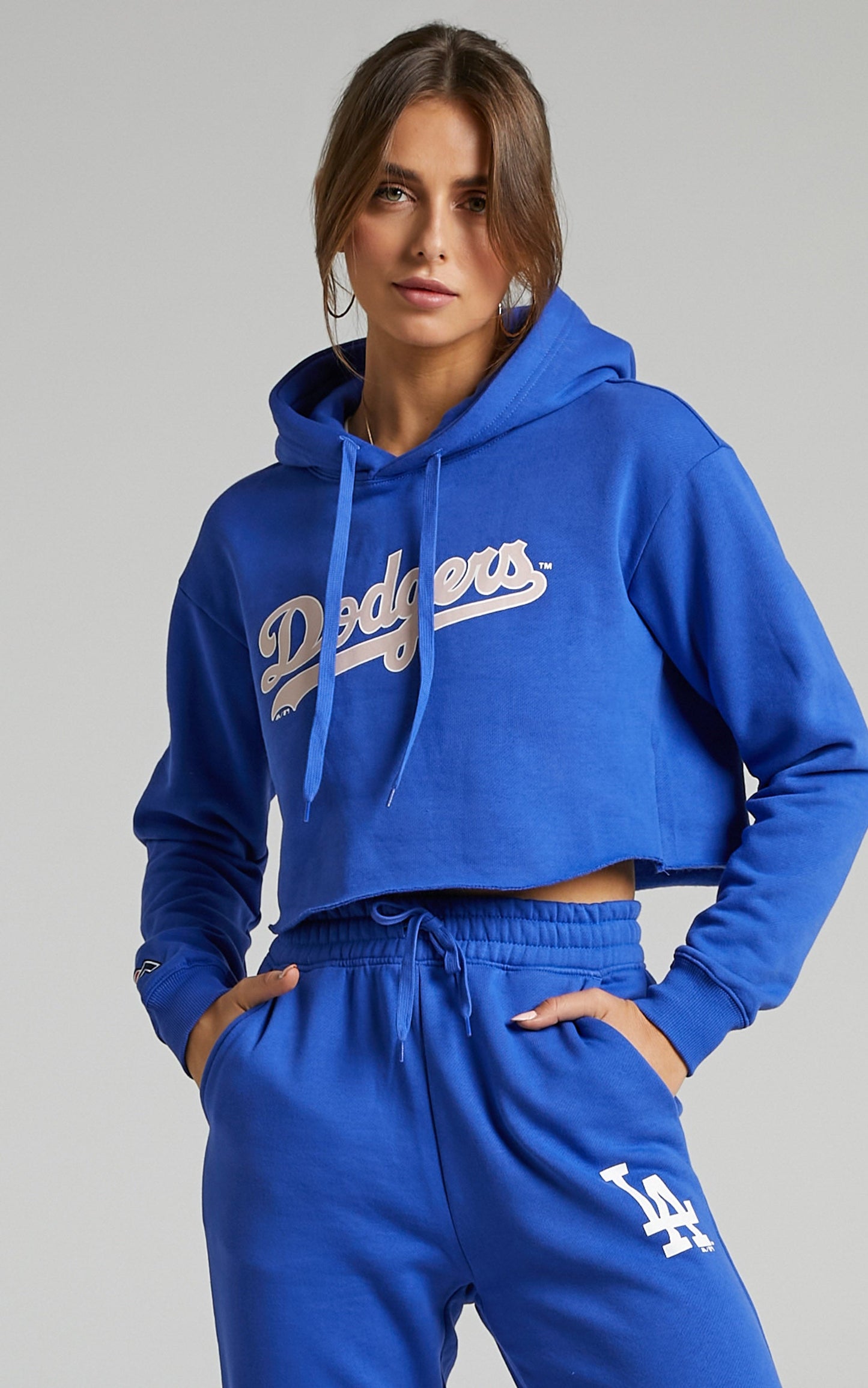 Majestic - Chop Woodmark LA Dodgers Hoody in Dazzling Blue