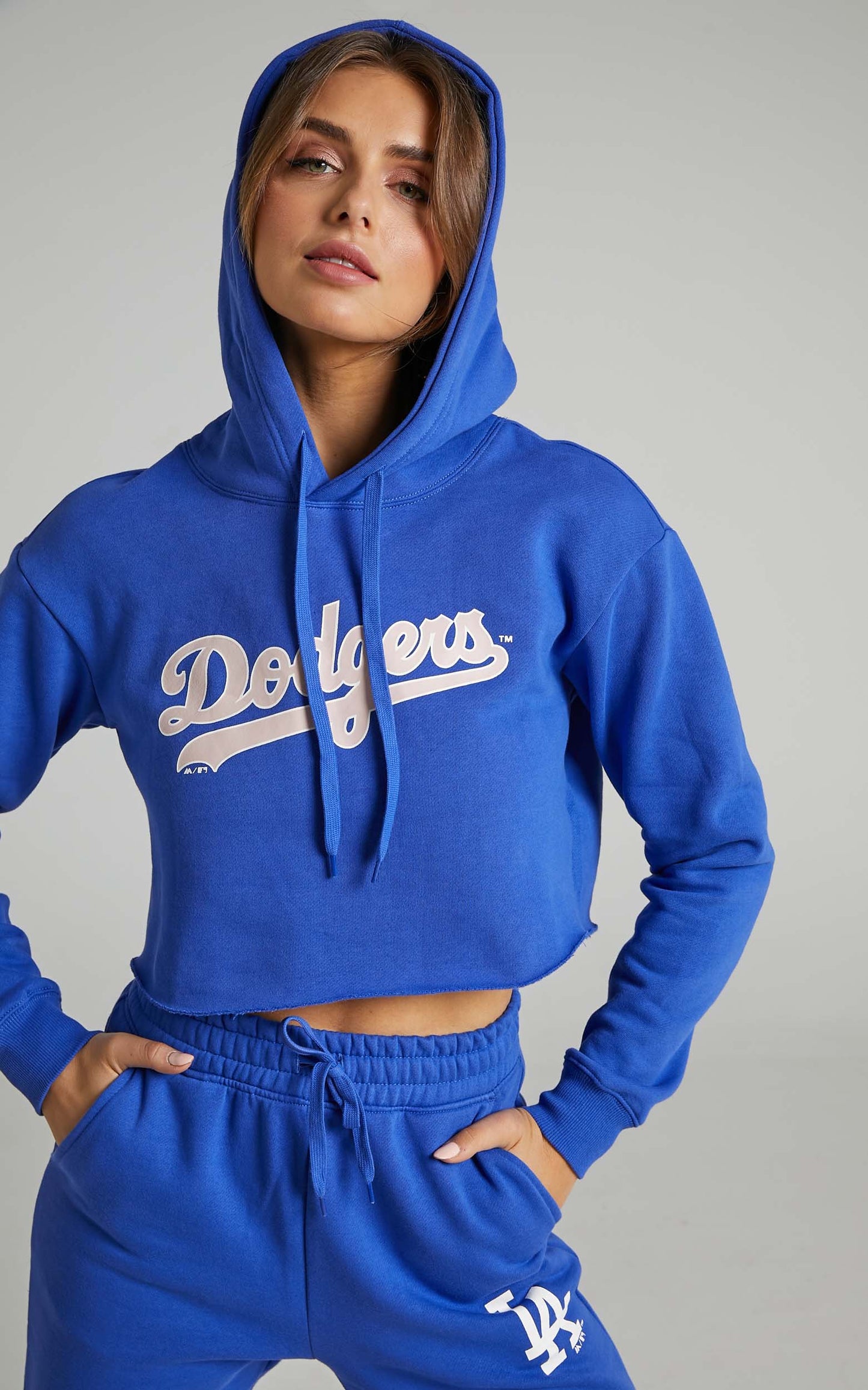 Majestic - Chop Woodmark LA Dodgers Hoody in Dazzling Blue