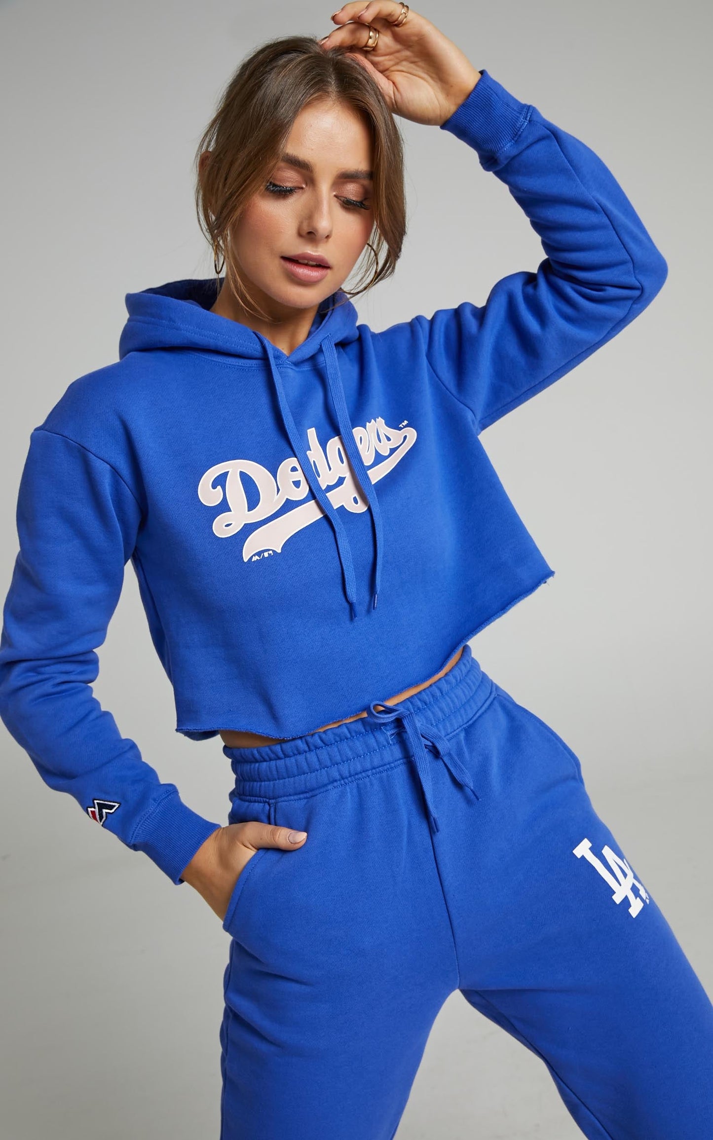 Majestic - Chop Woodmark LA Dodgers Hoody in Dazzling Blue