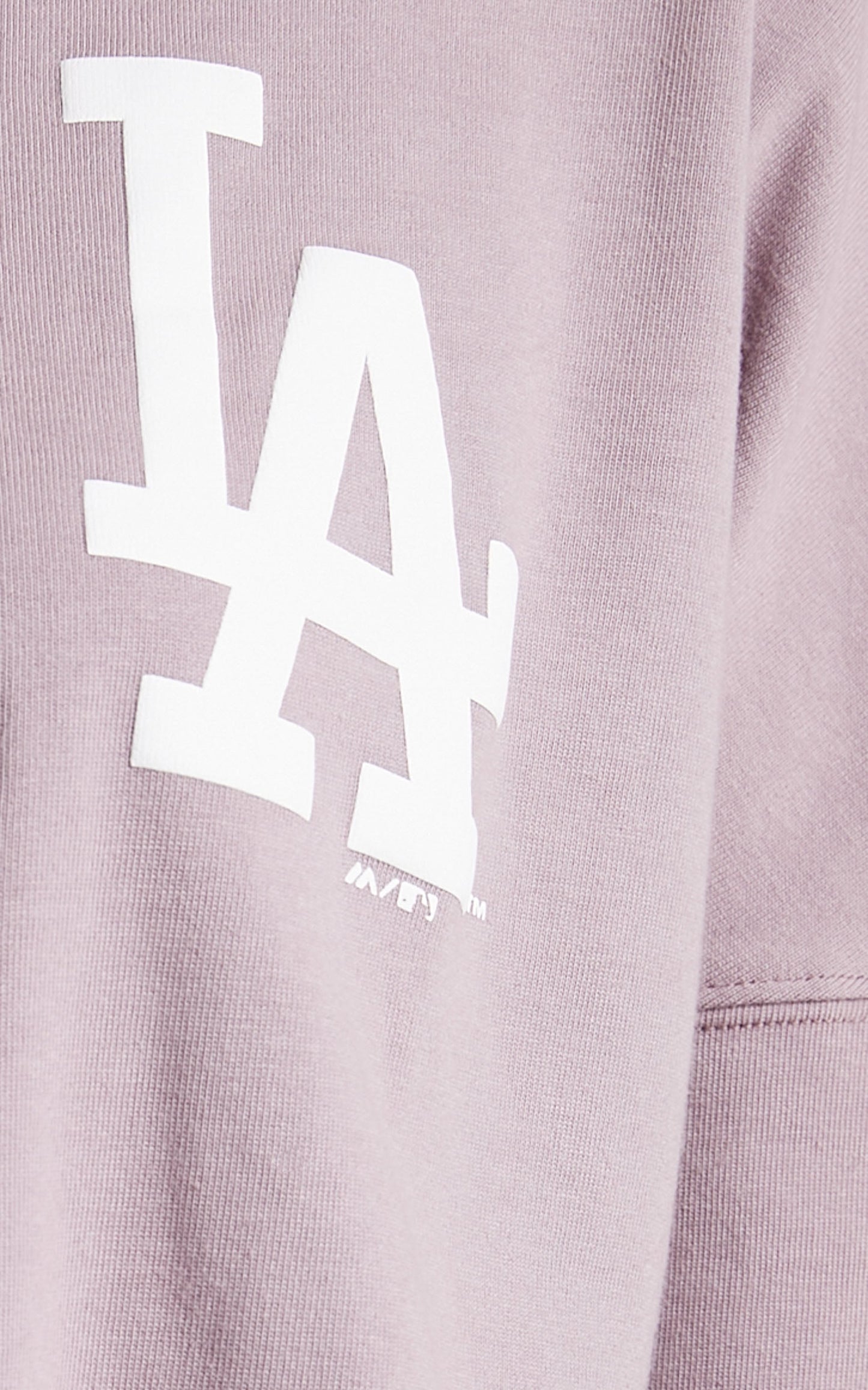 Majestic - LA Dodgers Cropped Rando LS Tee in Plum