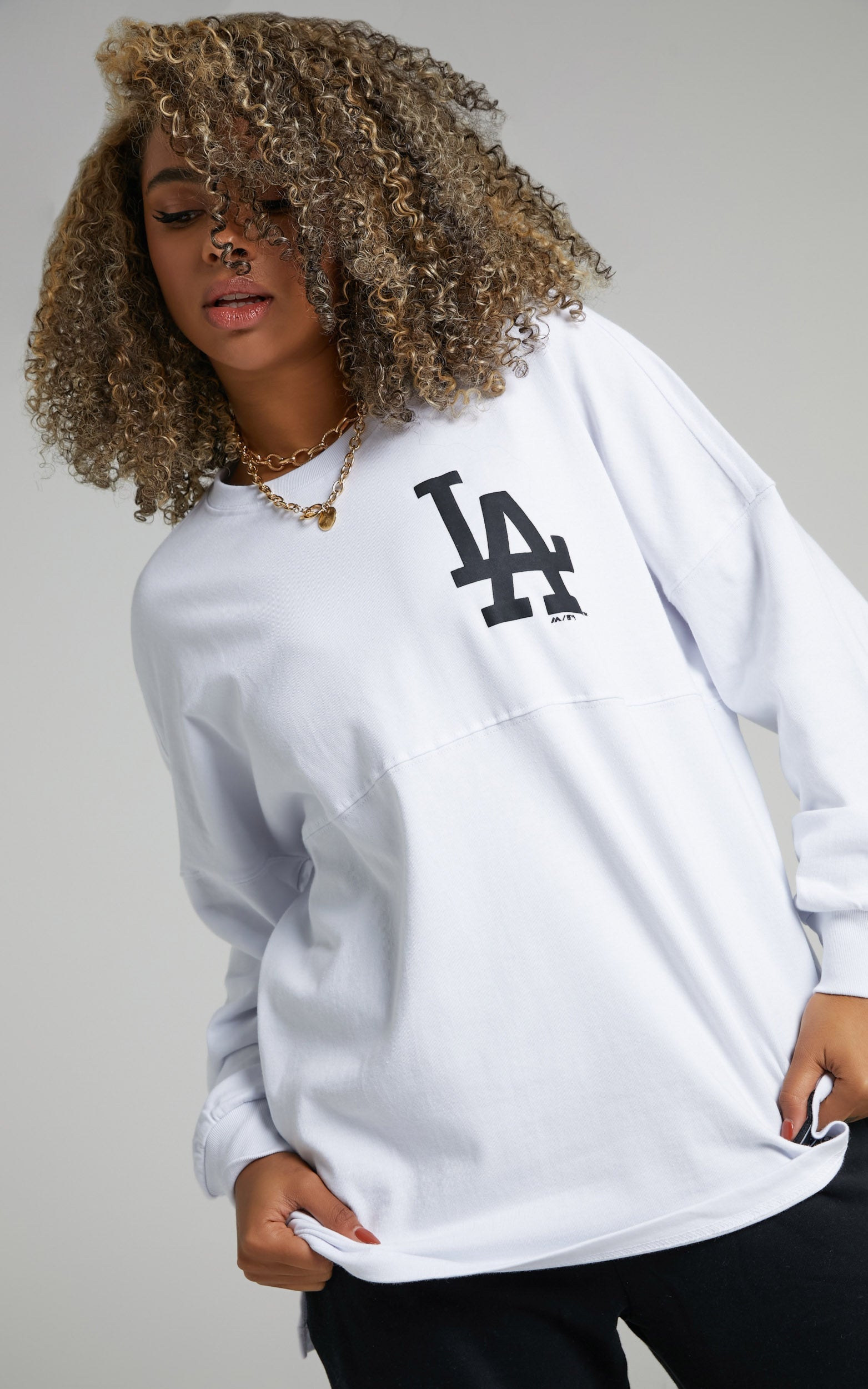 Majestic - LA Dodgers Rando LS Tee in White