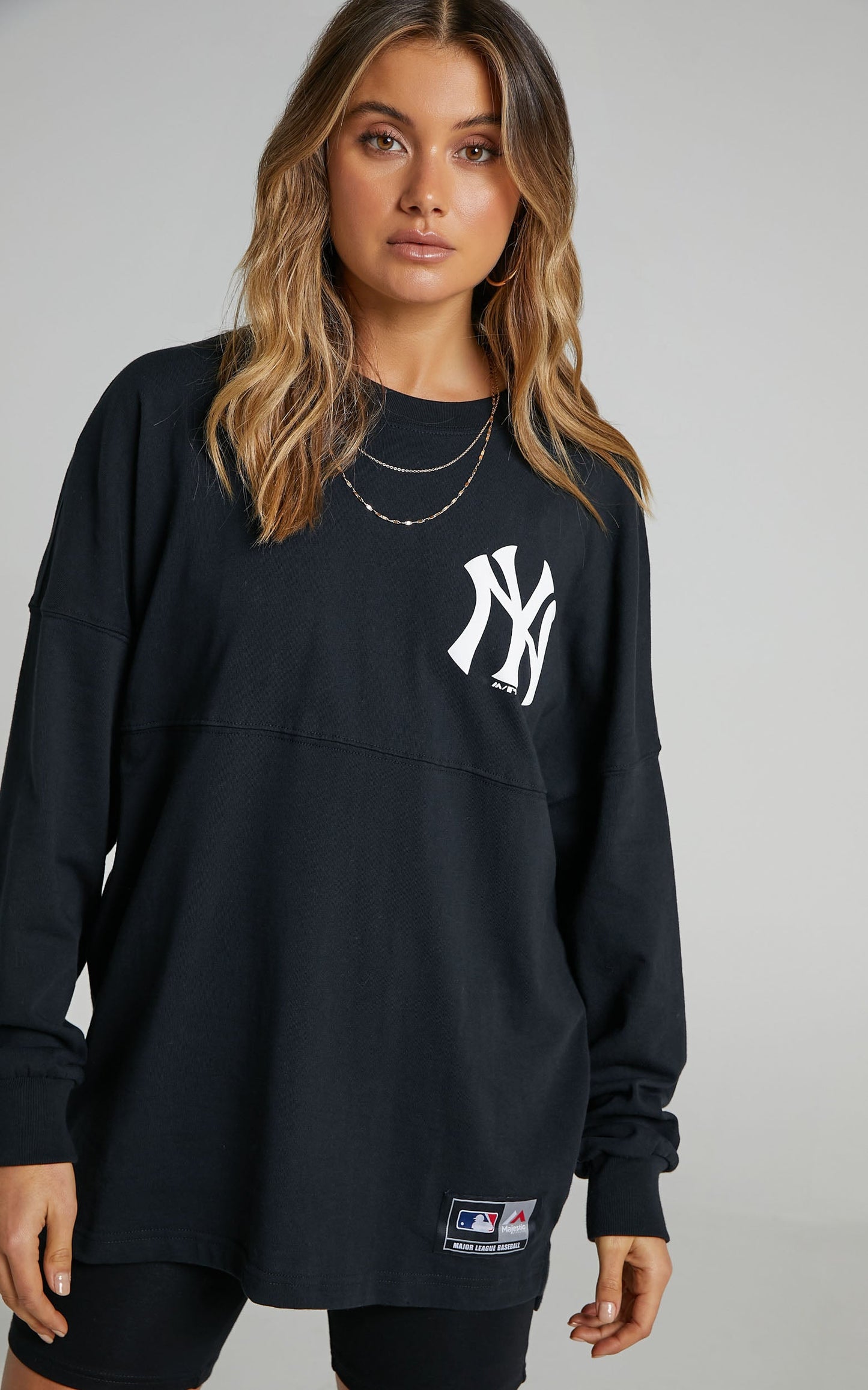 Majestic - New York Yankees Rando LS Tee in Black