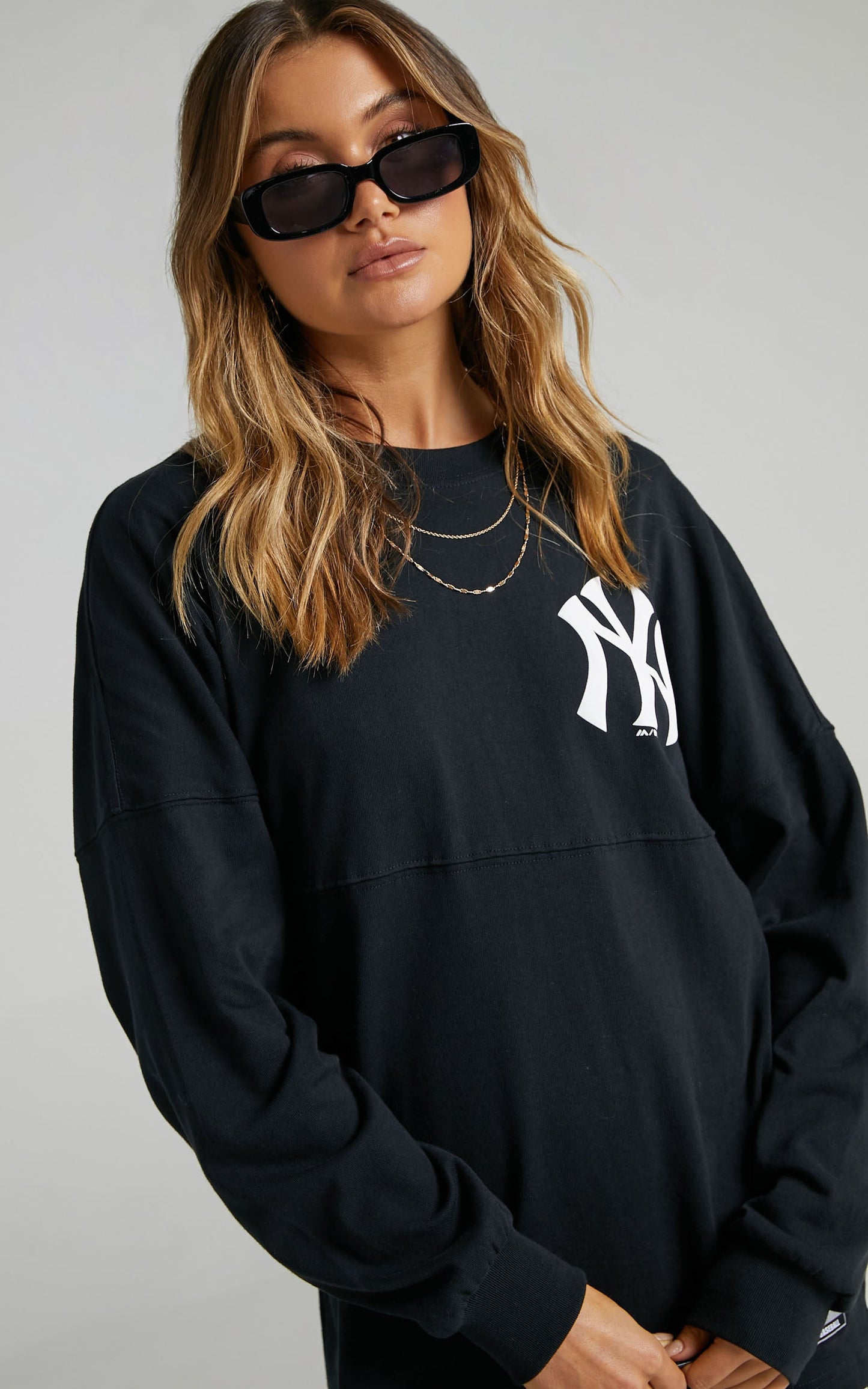 Majestic - New York Yankees Rando LS Tee in Black
