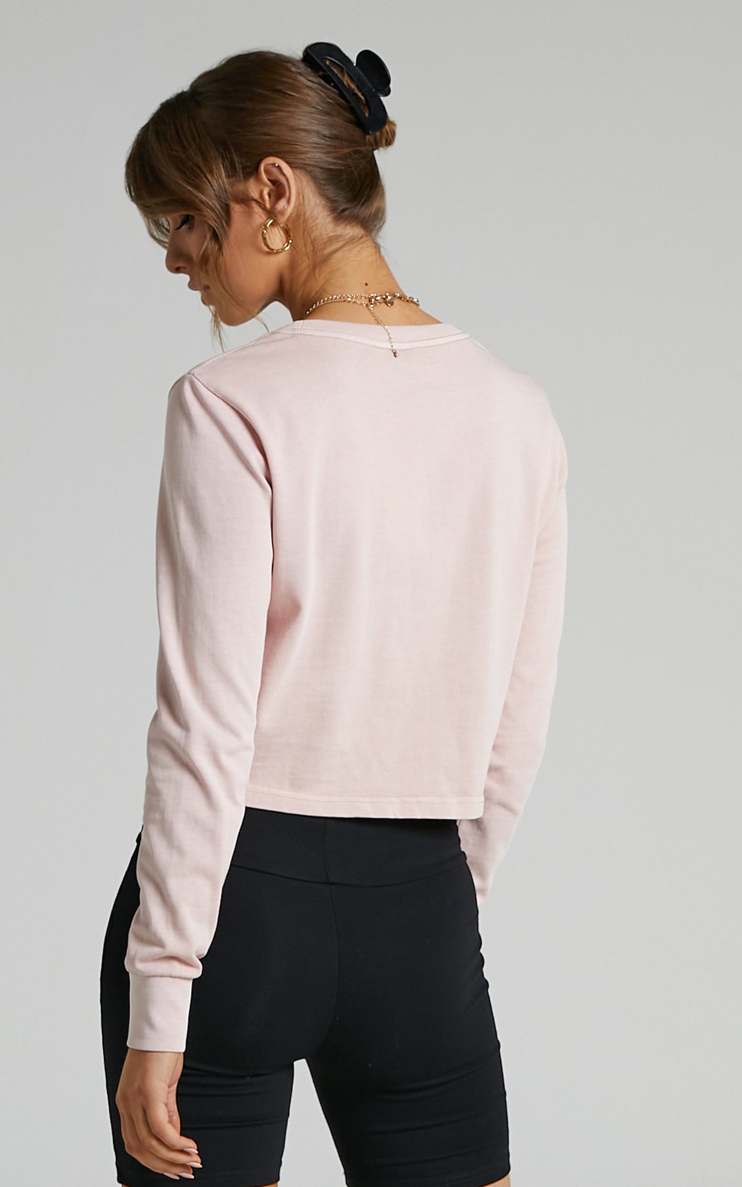 Majestic - Vintage Lara NY Yankees LS Tee in Pink Clay