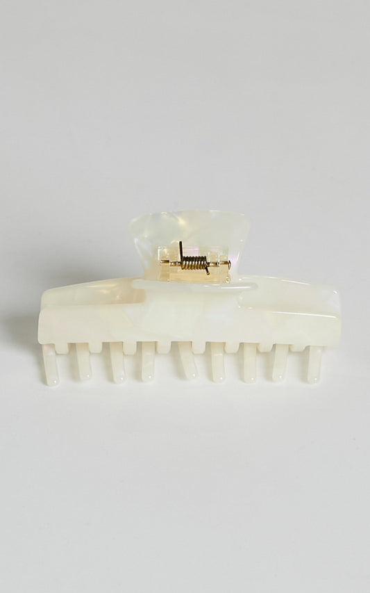 Marhlee Hair Clip in White