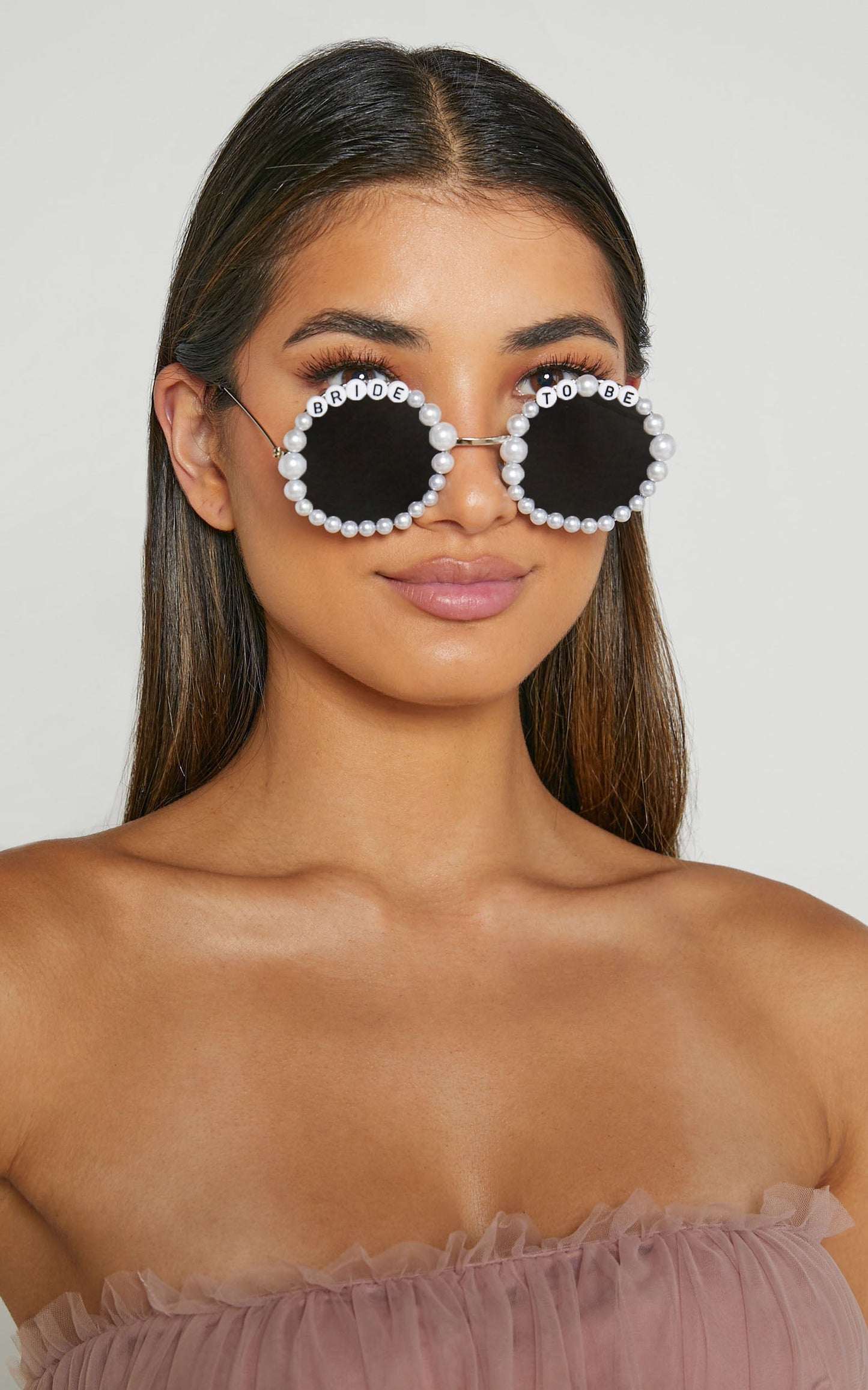 Marni Round Pearl Sunglasses in White Pearl