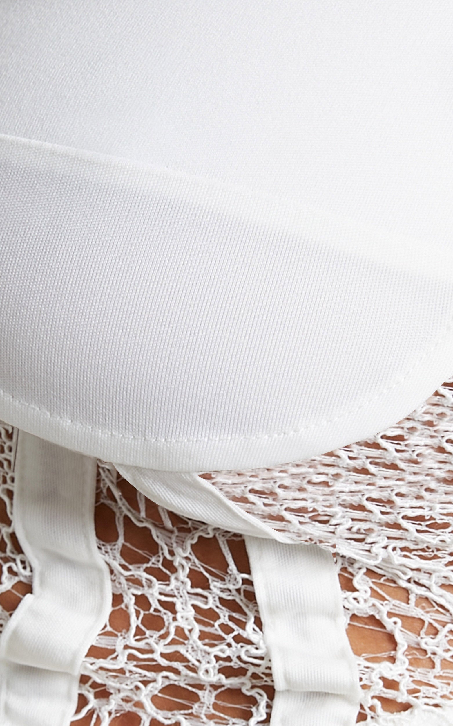 Marthia Lace Corset Crop Top in White