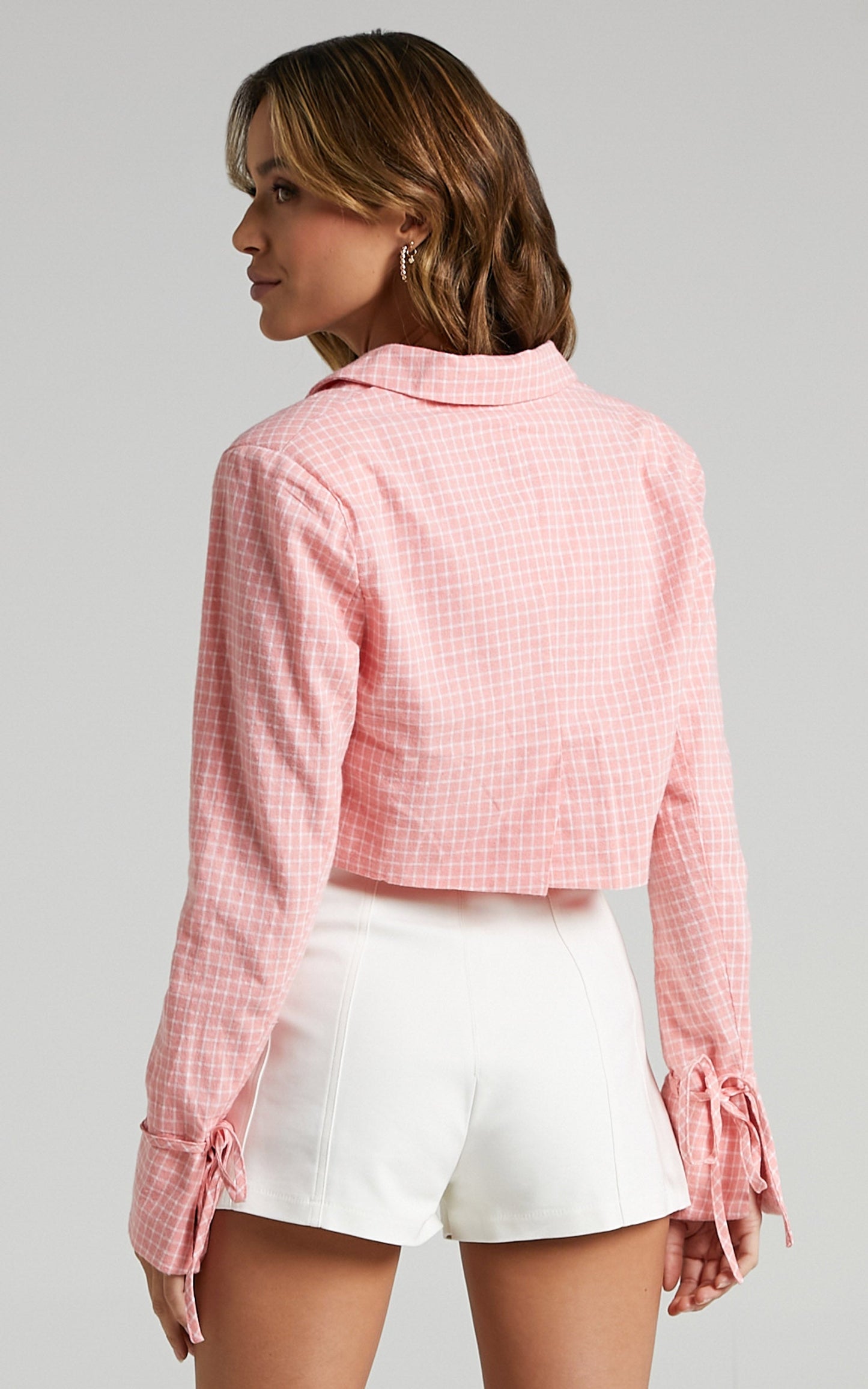 Maude Blazer in Pink Check