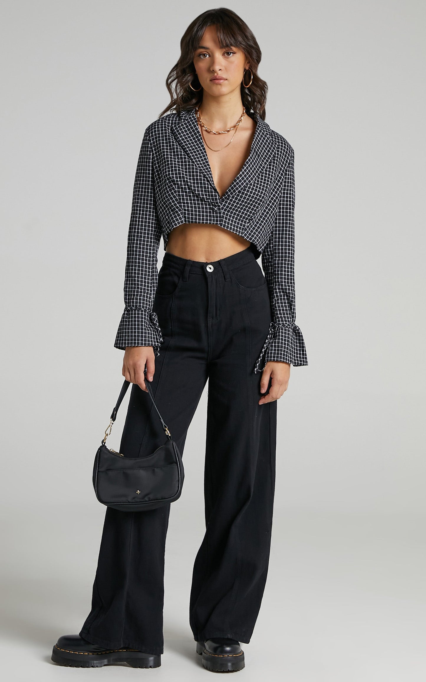 Maude Blazer in Black Check
