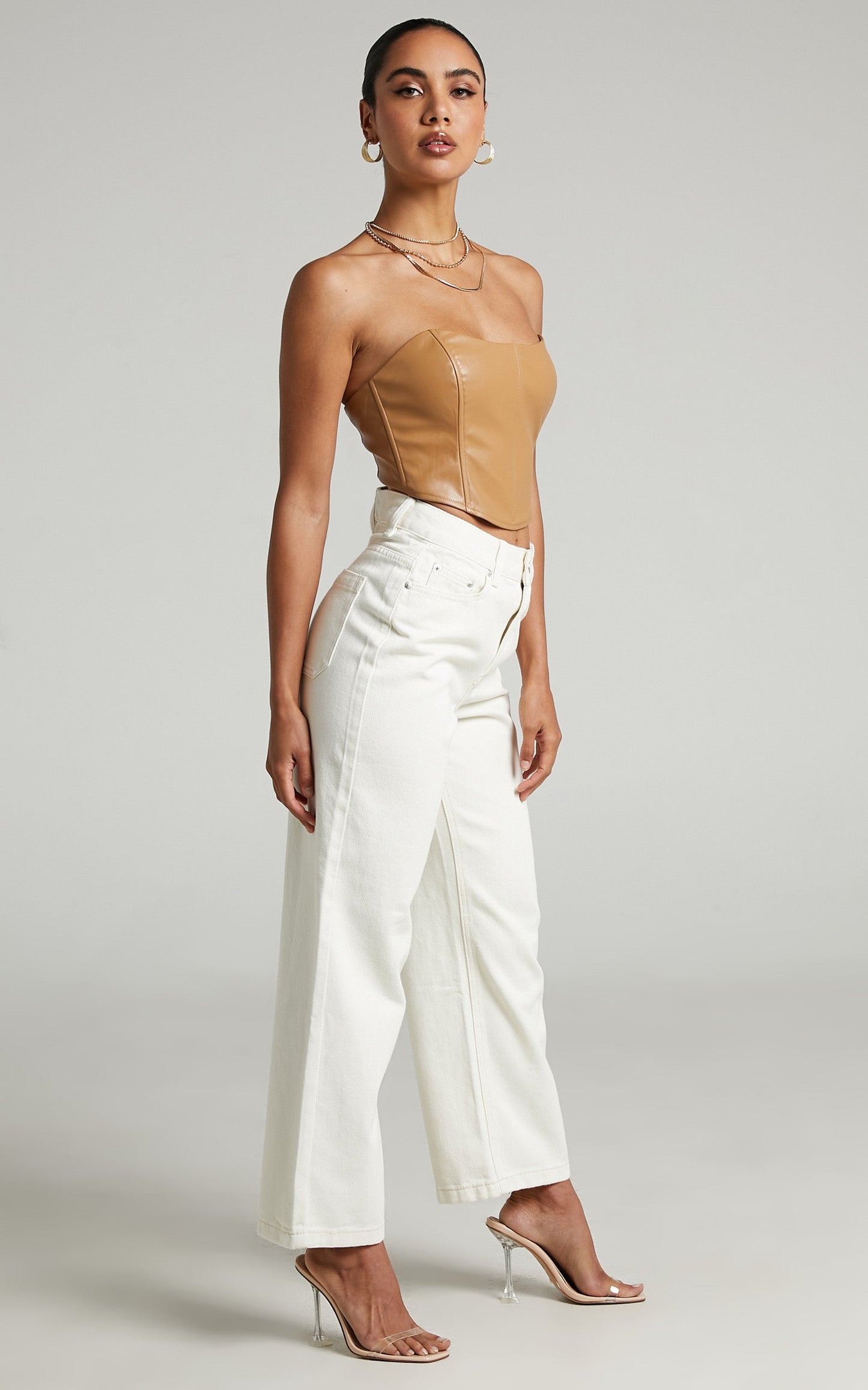 Maxime Wide Leg Jeans in White