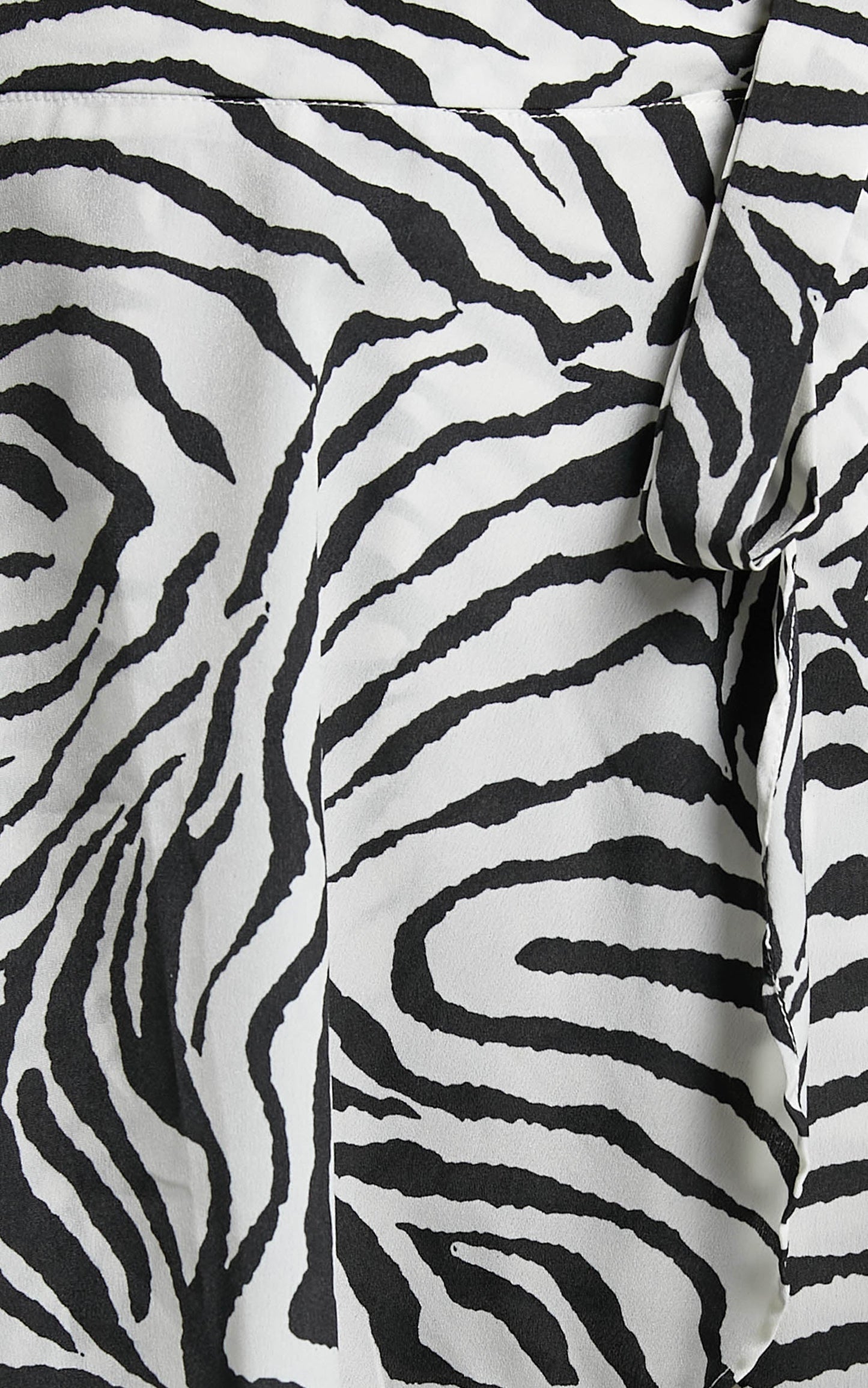 Melai Wrap Mini Skirt in Zebra Print